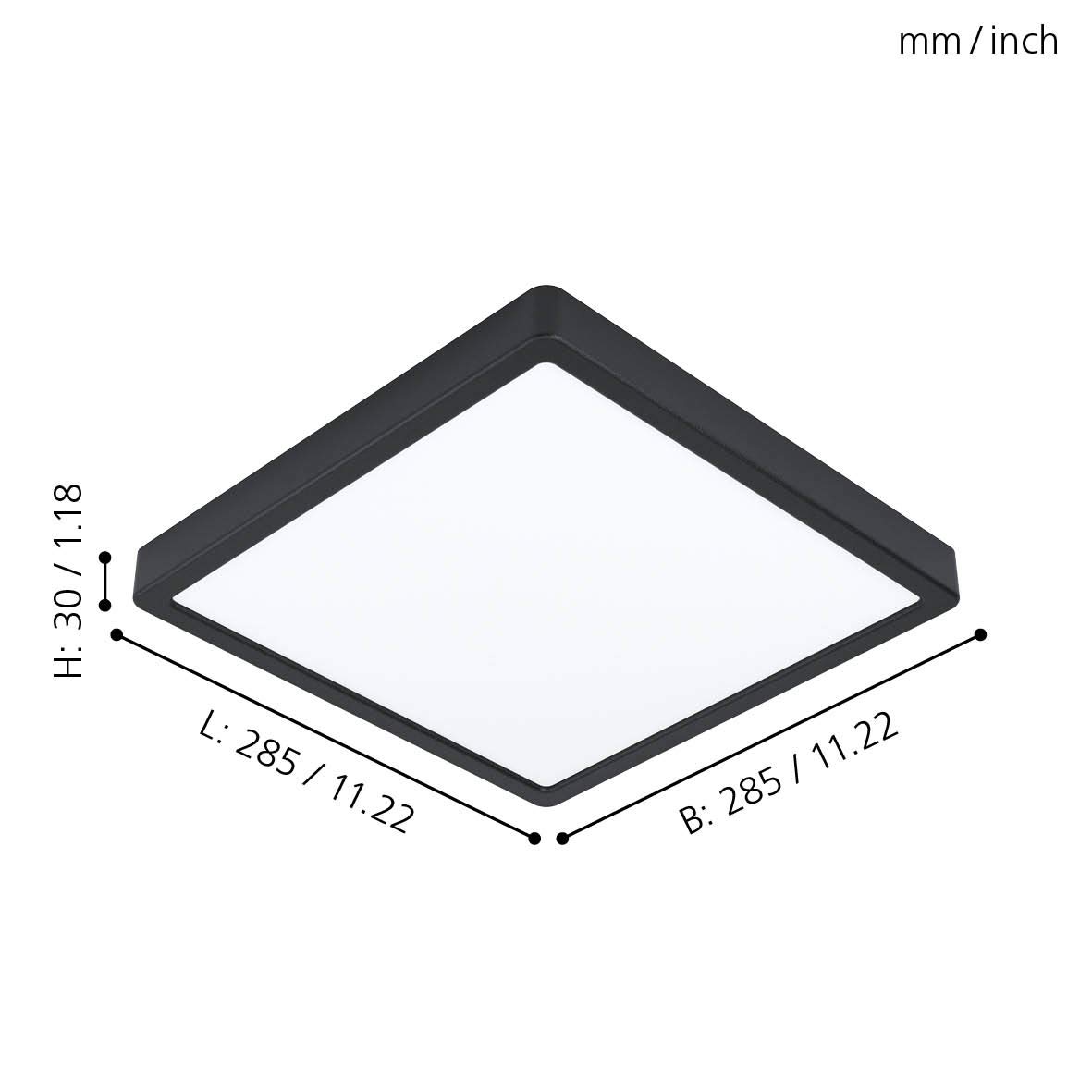 eglo-fueva-5-led-deckenleuchte-rund-28-5-cm-bad-deckenlampe-ip44-in-schwarz-wei image 5