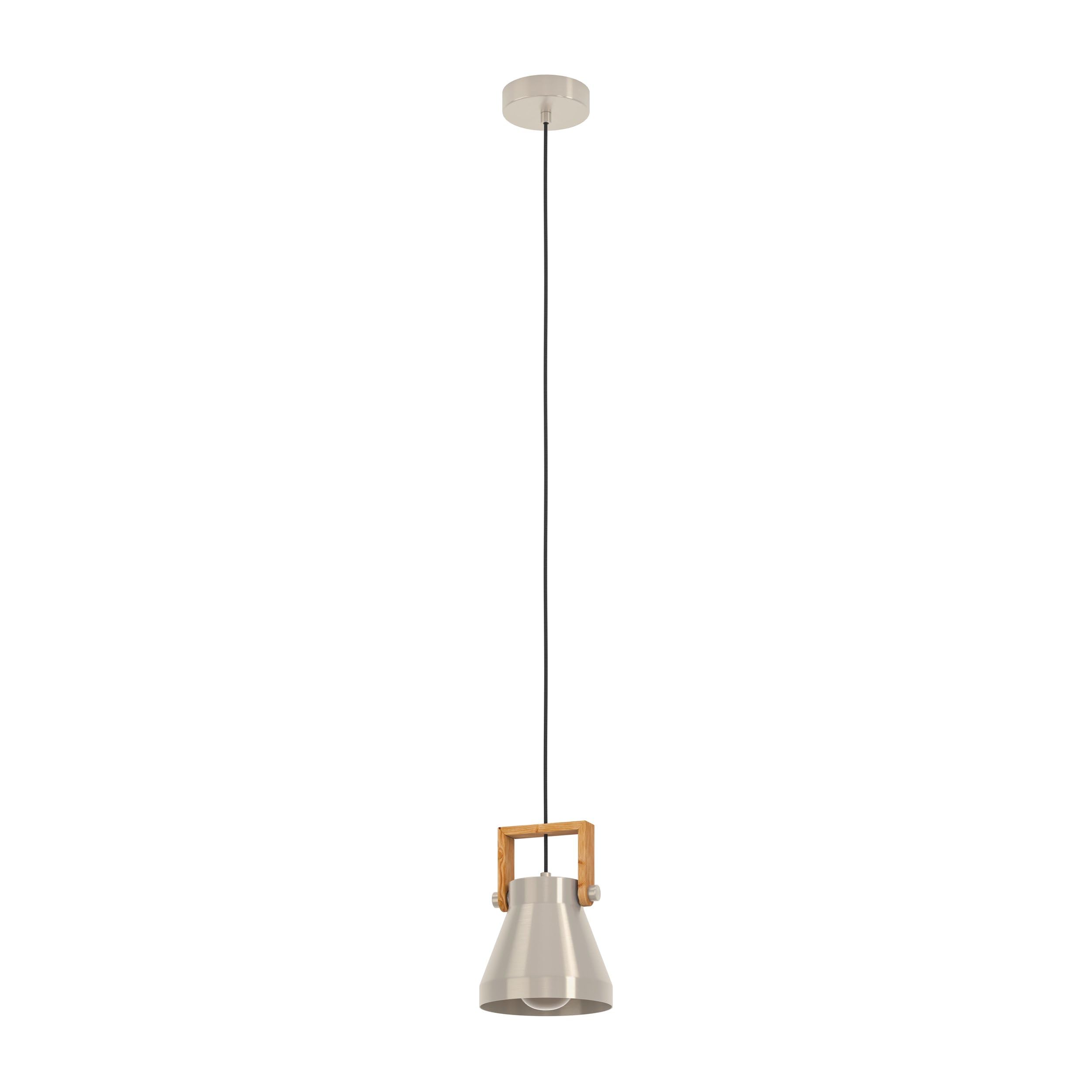 eglo-cawton-h-ngelampe-industrial-1-flammig-stahlfarben-holz-e27-16-cm image 1