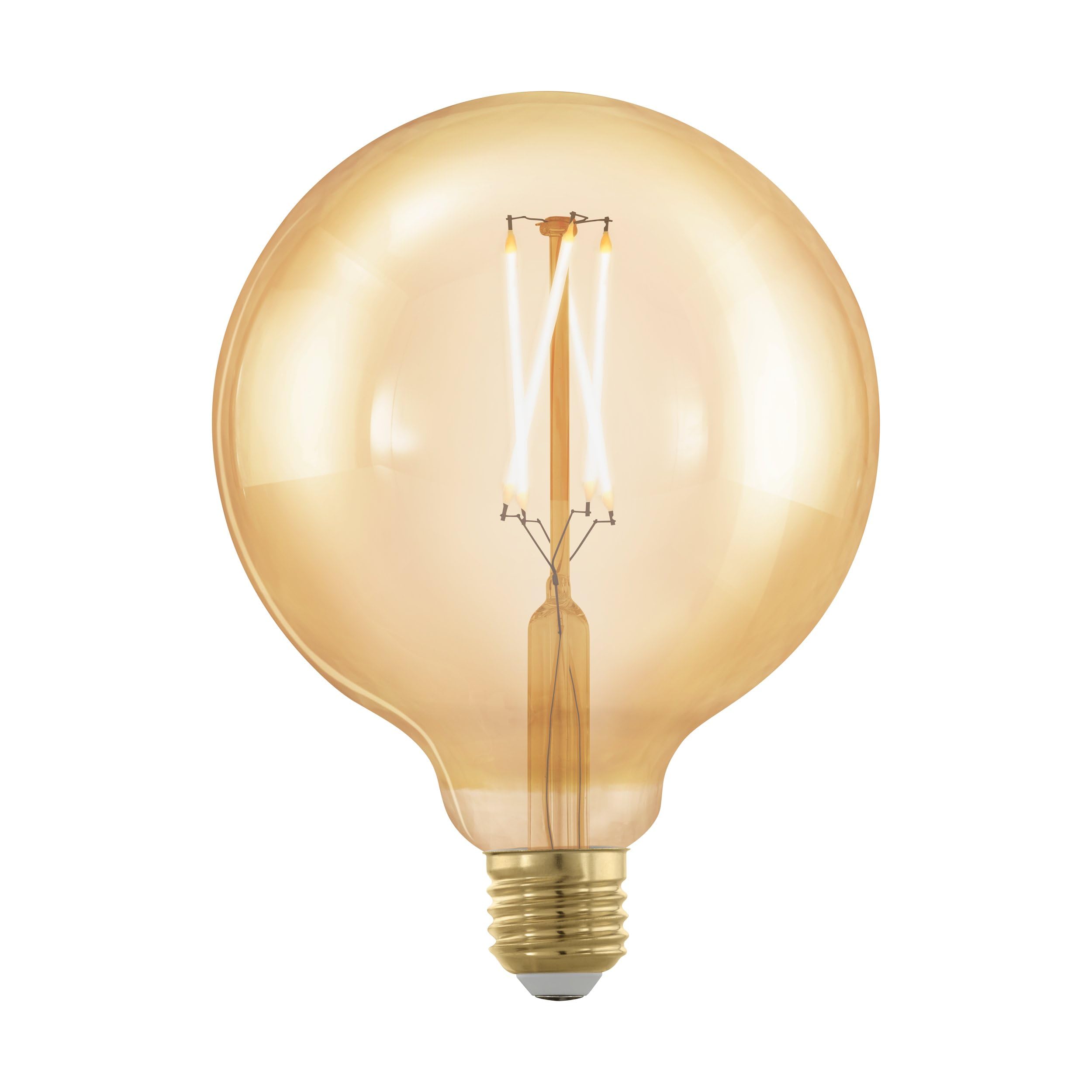 eglo-led-e27-golden-vintage-gl-hbirne-globe-retro-filament-dimmbar-12-5cm image 2