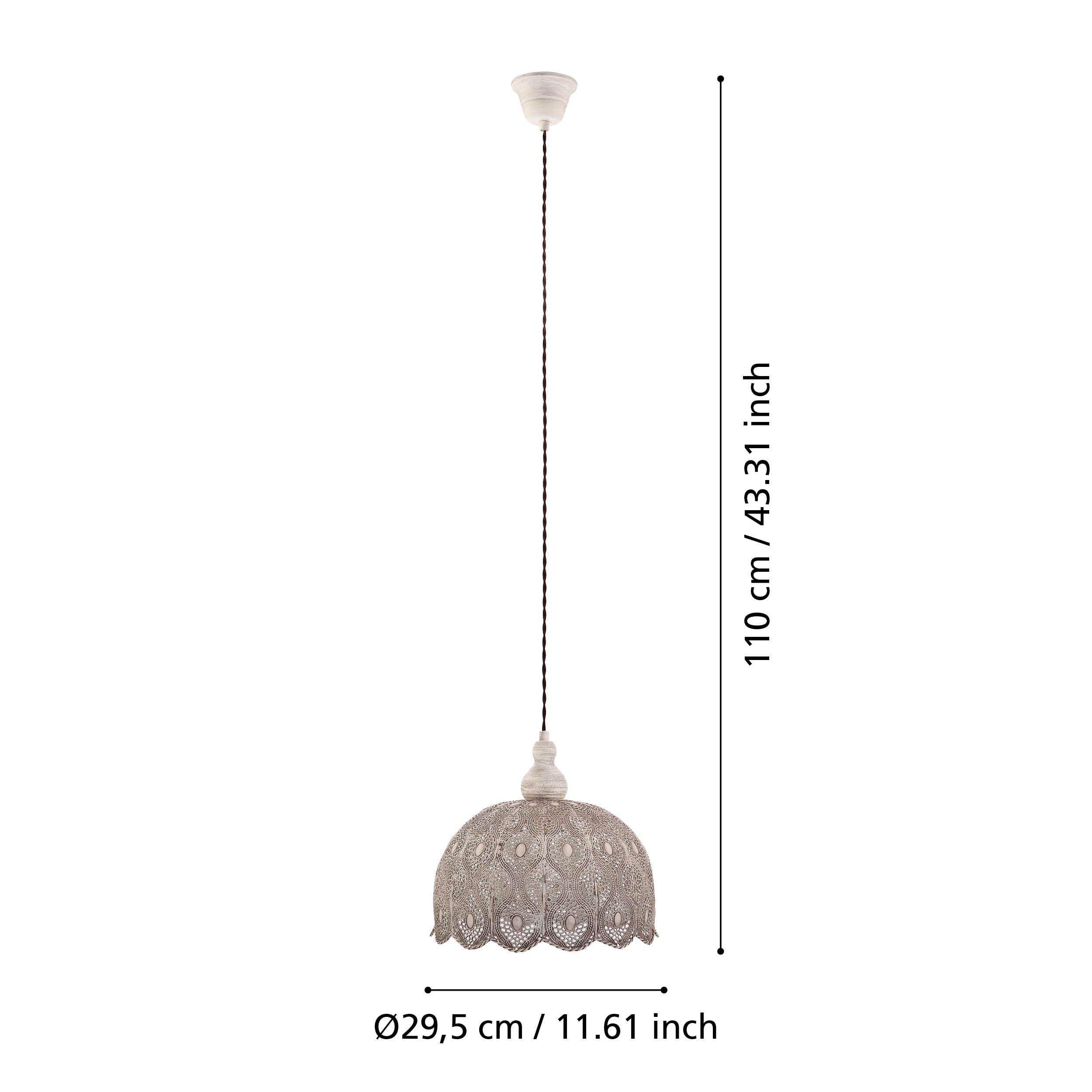 eglo-talbot-2-pendelleuchte-vintage-orientalisch-29-5-cm-e27-wei-antik image 5
