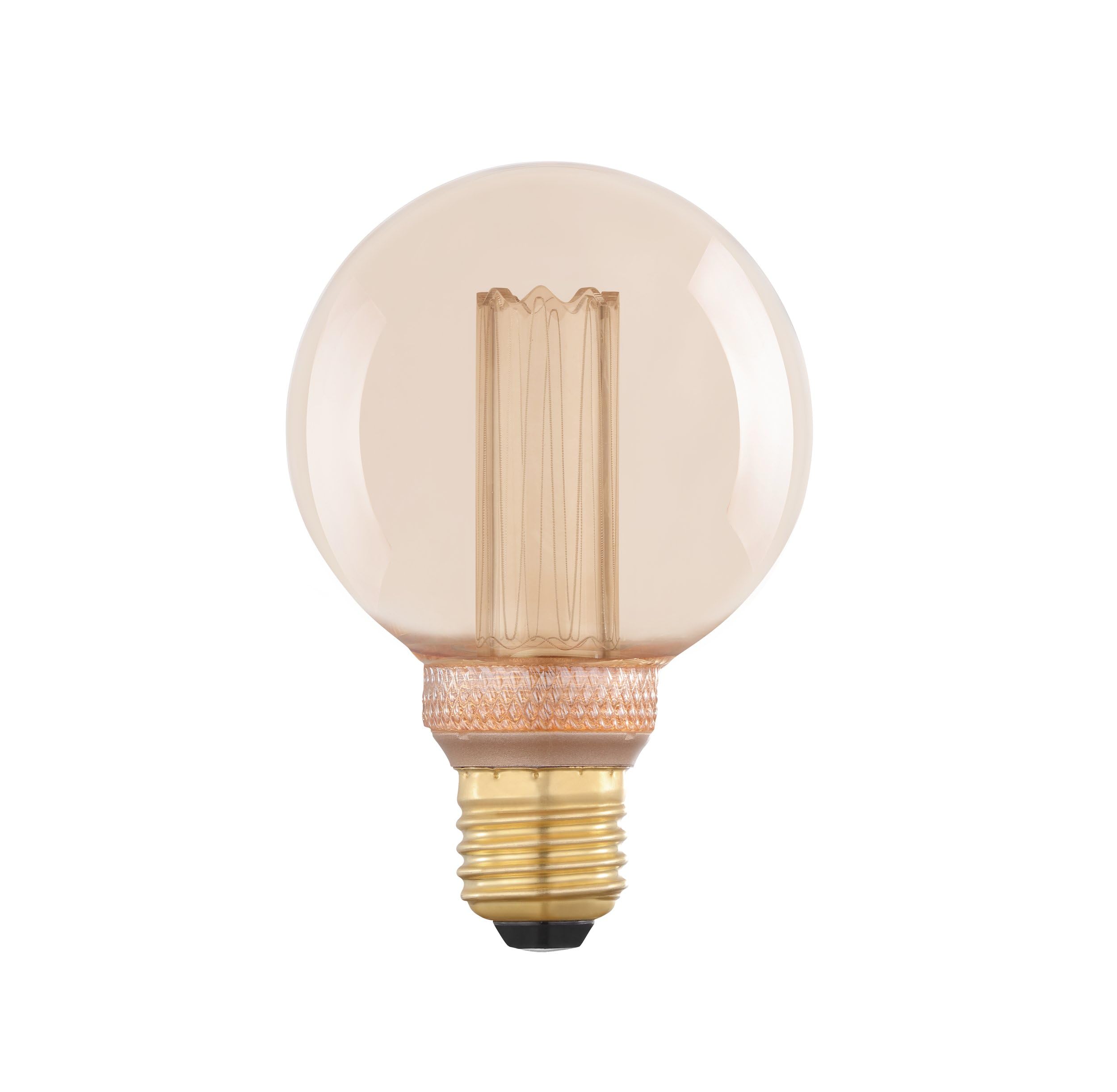 eglo-e27-led-vintage-lampe-g80-globe-amber-4w-1800k image 1