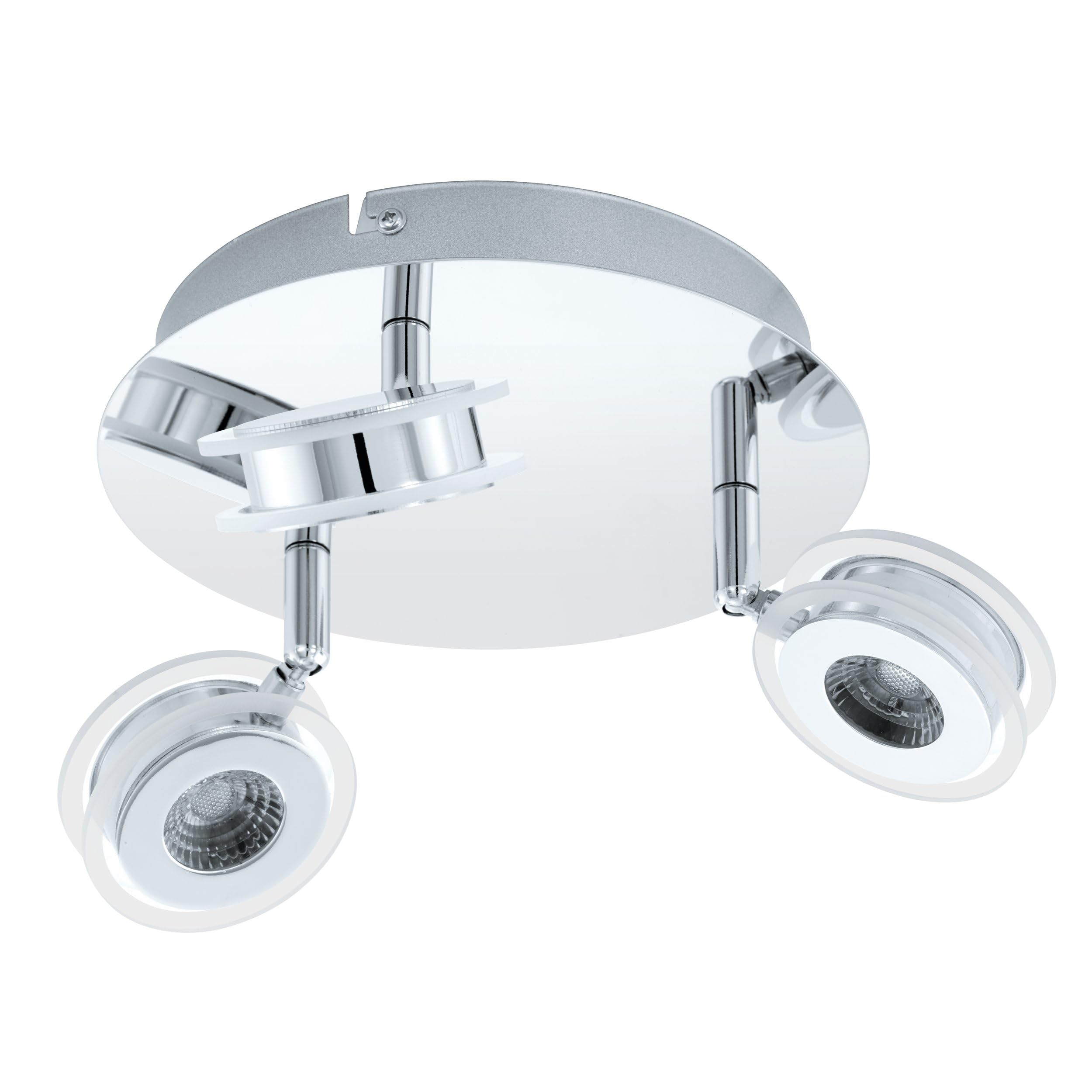 eglo-sarolo-led-deckenstrahler-3-flammig-rund-edelstahl-chrom-kunststoff-transpa image 1