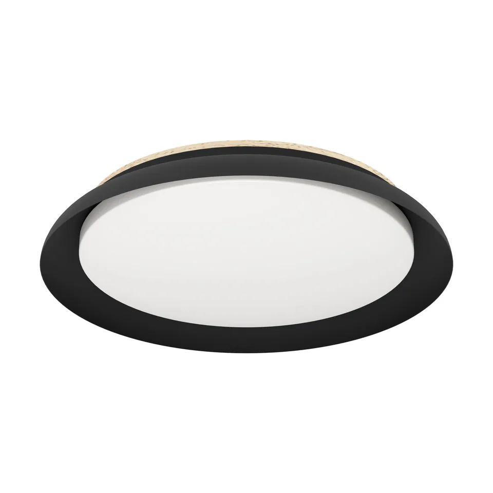 eglo-penjamo-1-led-deckenleuchte-rund-46-5-cm-schwarz-eiche image 1