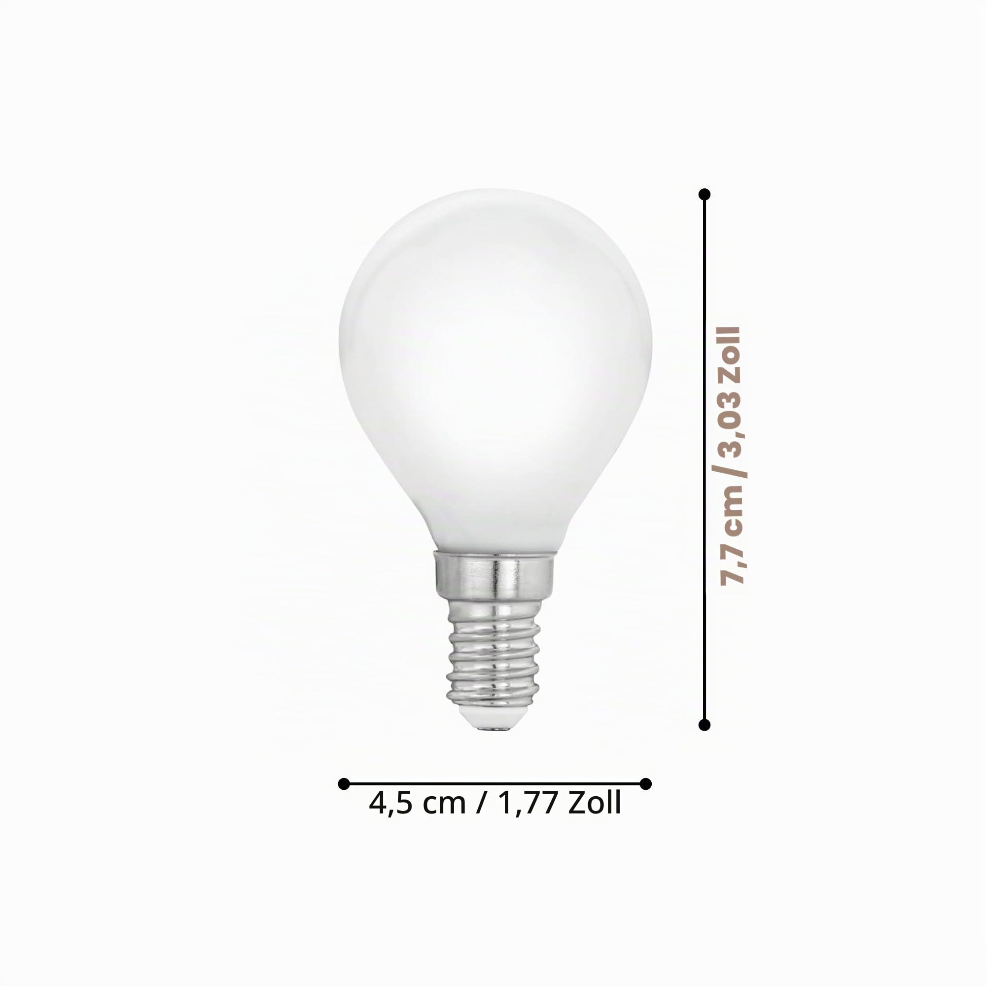 eglo-p45-e14-led-lampe-milky-tropfen-4w-warmwei-2700k image 2