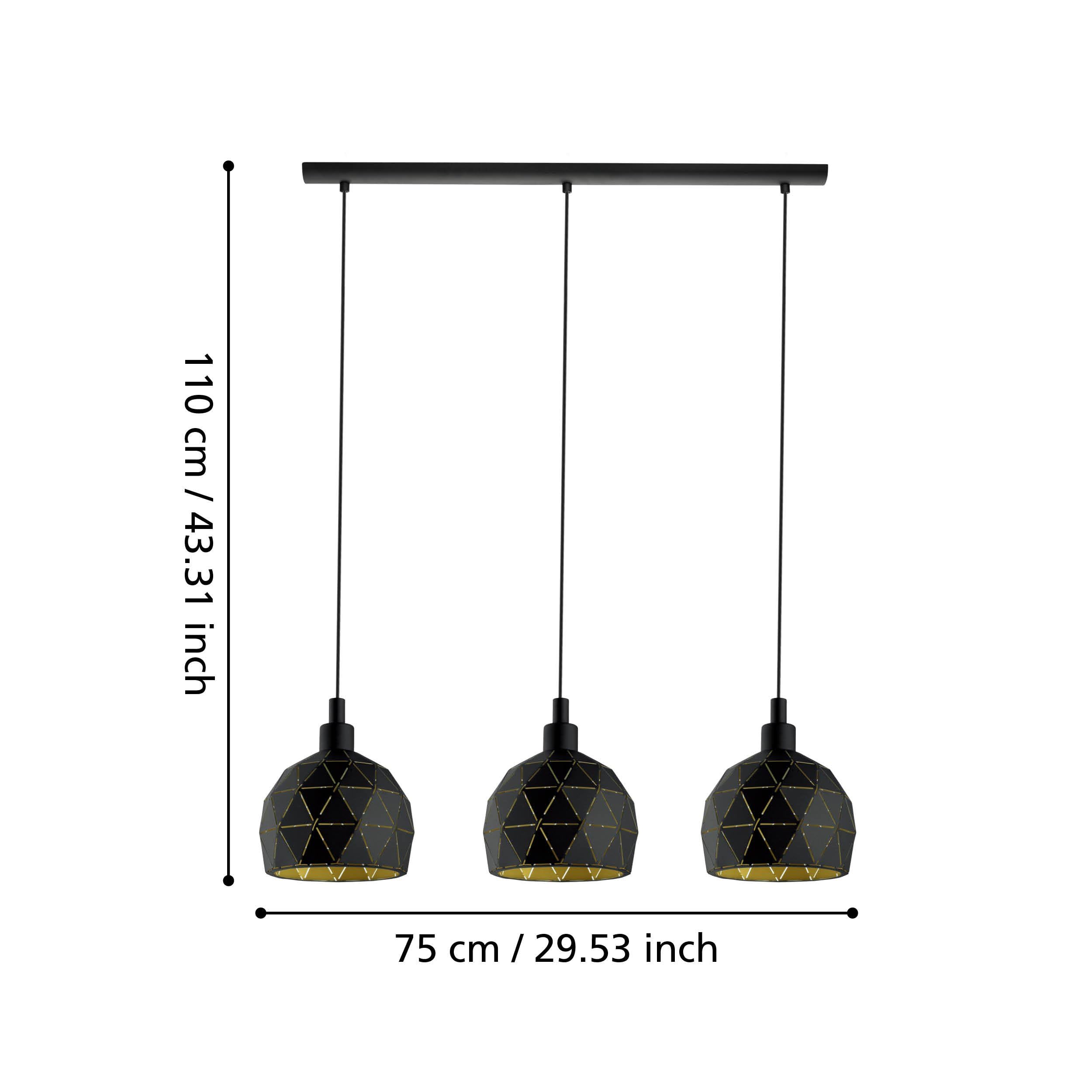 eglo-roccaforte-pendelleuchte-3-flammig-metall-schwarz-gold-e14-75-cm image 6