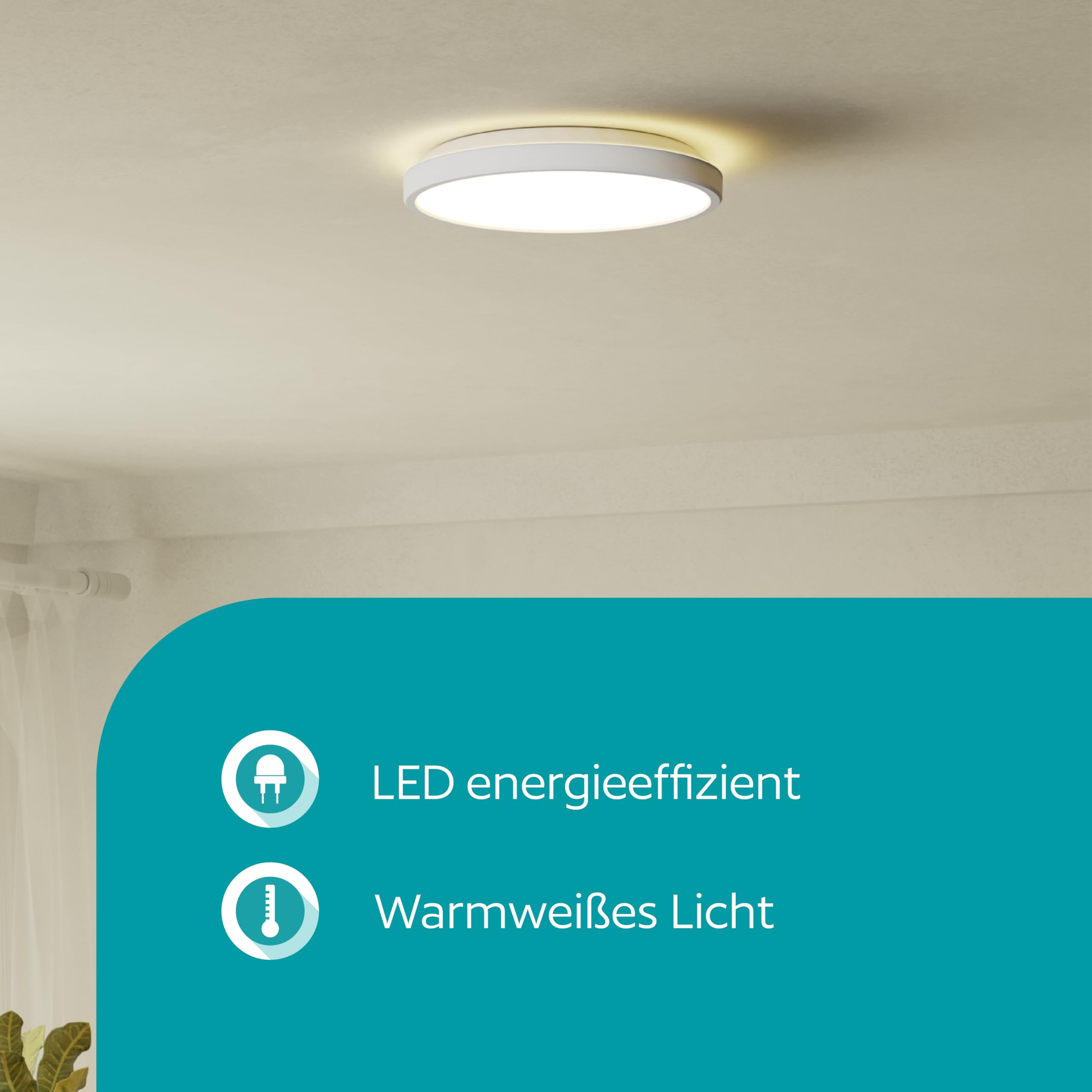 eglo-testara-e-led-deckenleuchte-21-cm-wei-flach-warmwei image 3