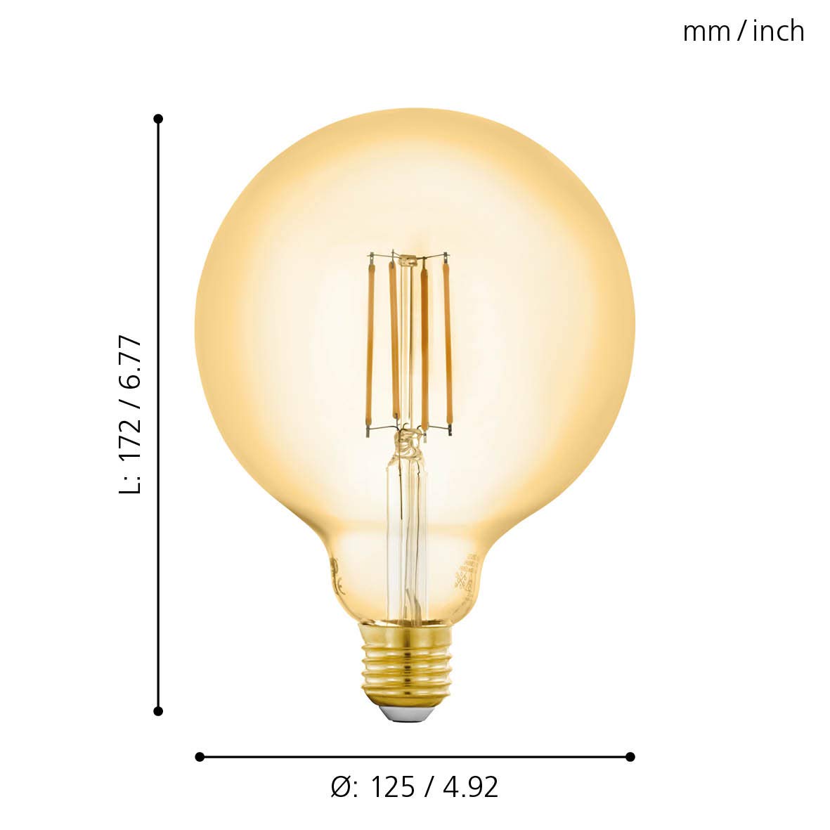eglo-connect-e27-vintage-globe-g125-amber-6w-smarte-dimmbare-filament-led image 5