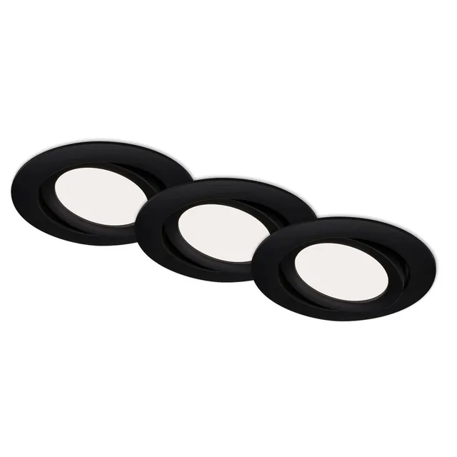 briloner-led-einbauleuchten-3er-set-schwarz-matt-schwenkbar-7w-600lm-4000k-ip23 image 1
