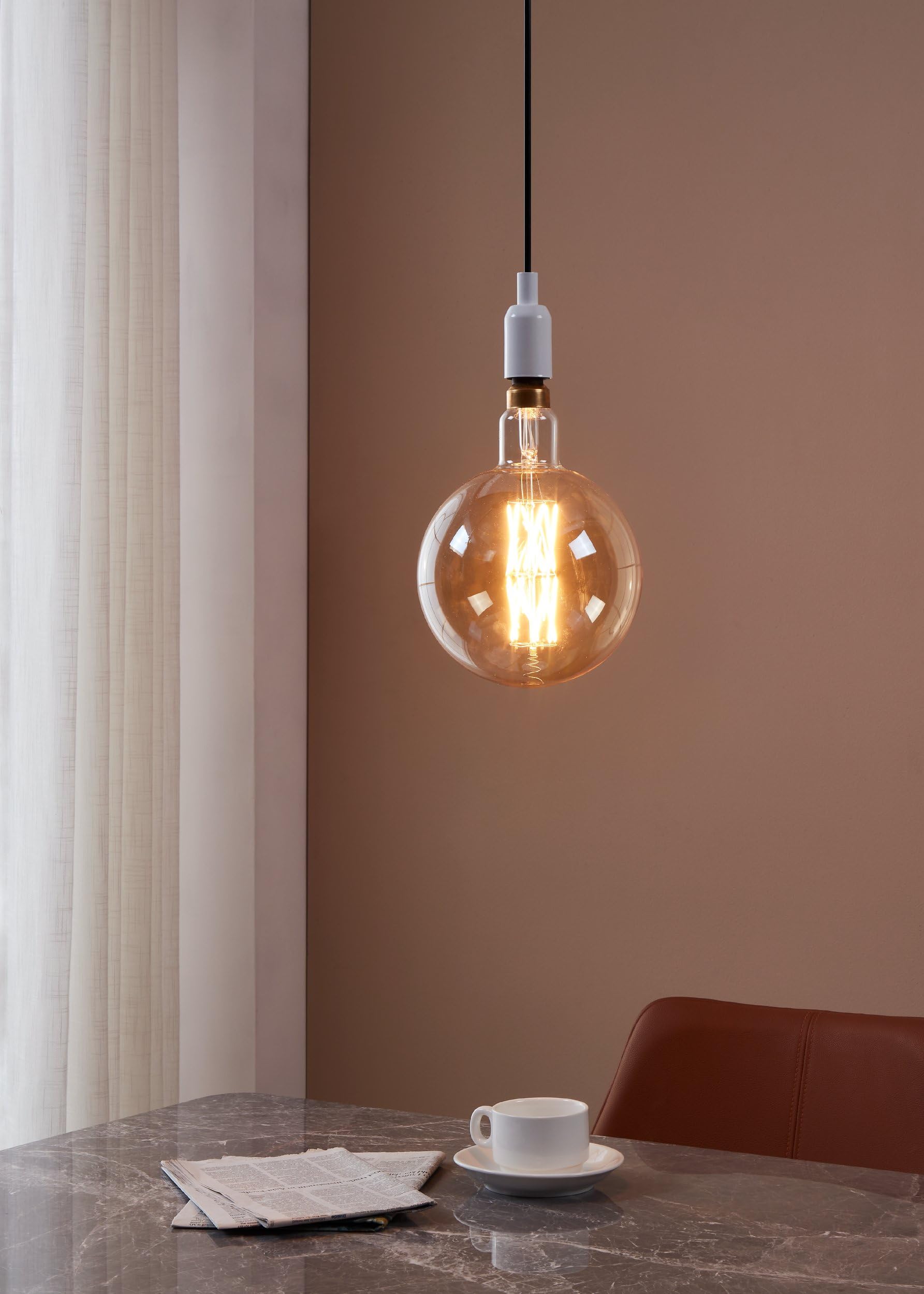 eglo-e27-led-vintage-gl-hbirne-g200-big-size-amber-dimmbar-8w-806lm-2100k-20-cm image 2