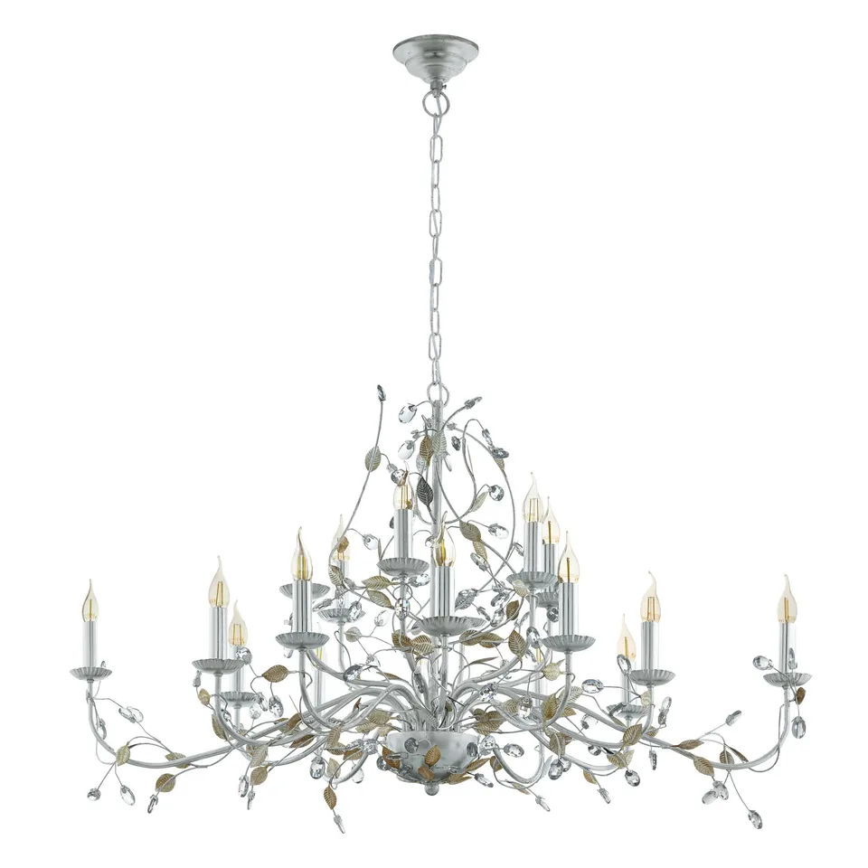 eglo-flitwick-1-pendelleuchte-15-flammig-vintage-kristall-silber-e14-120-cm image 1