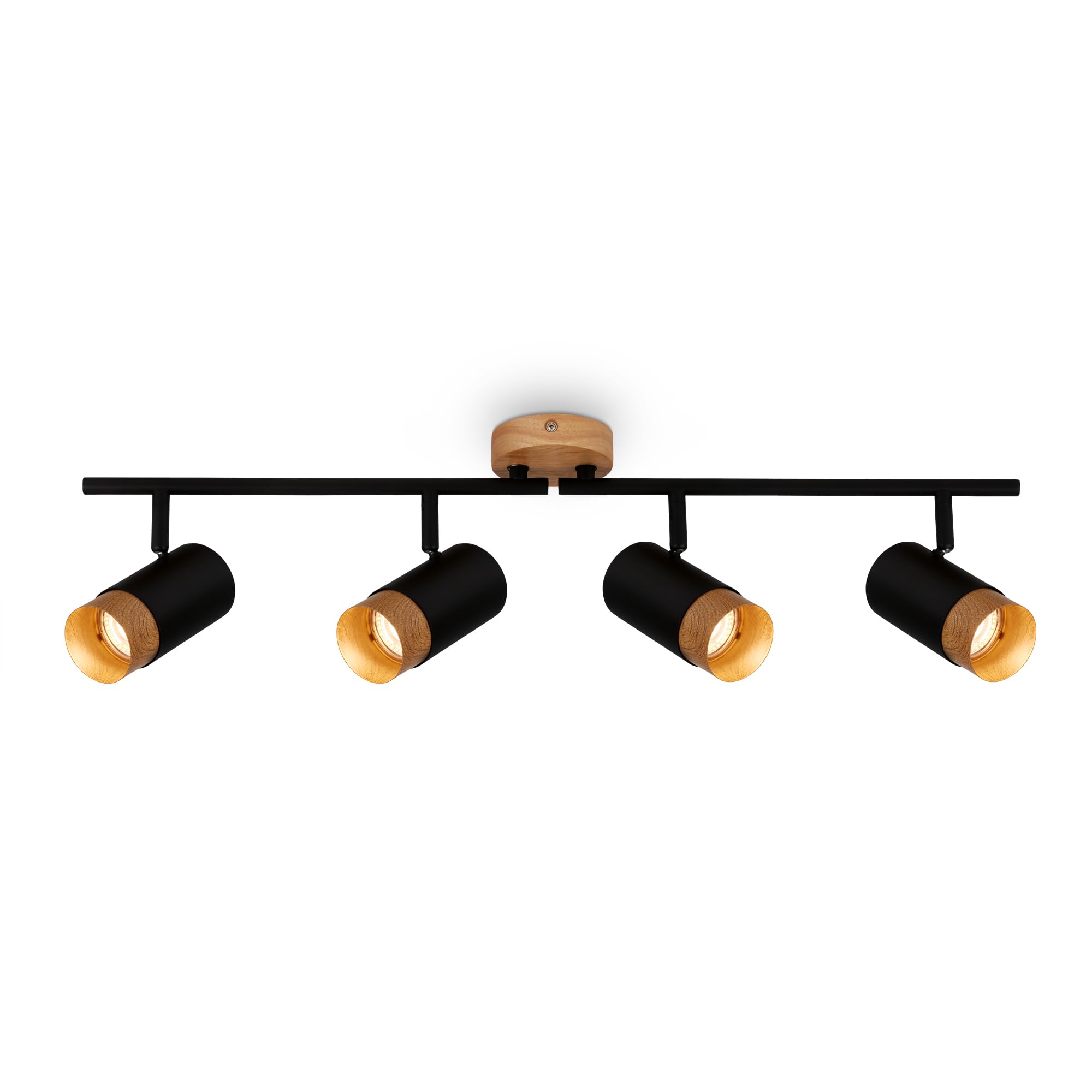 briloner-deckenleuchte-4-flammig-schwenkbar-gu10-holz-schwarz-760x90x150-mm image 1