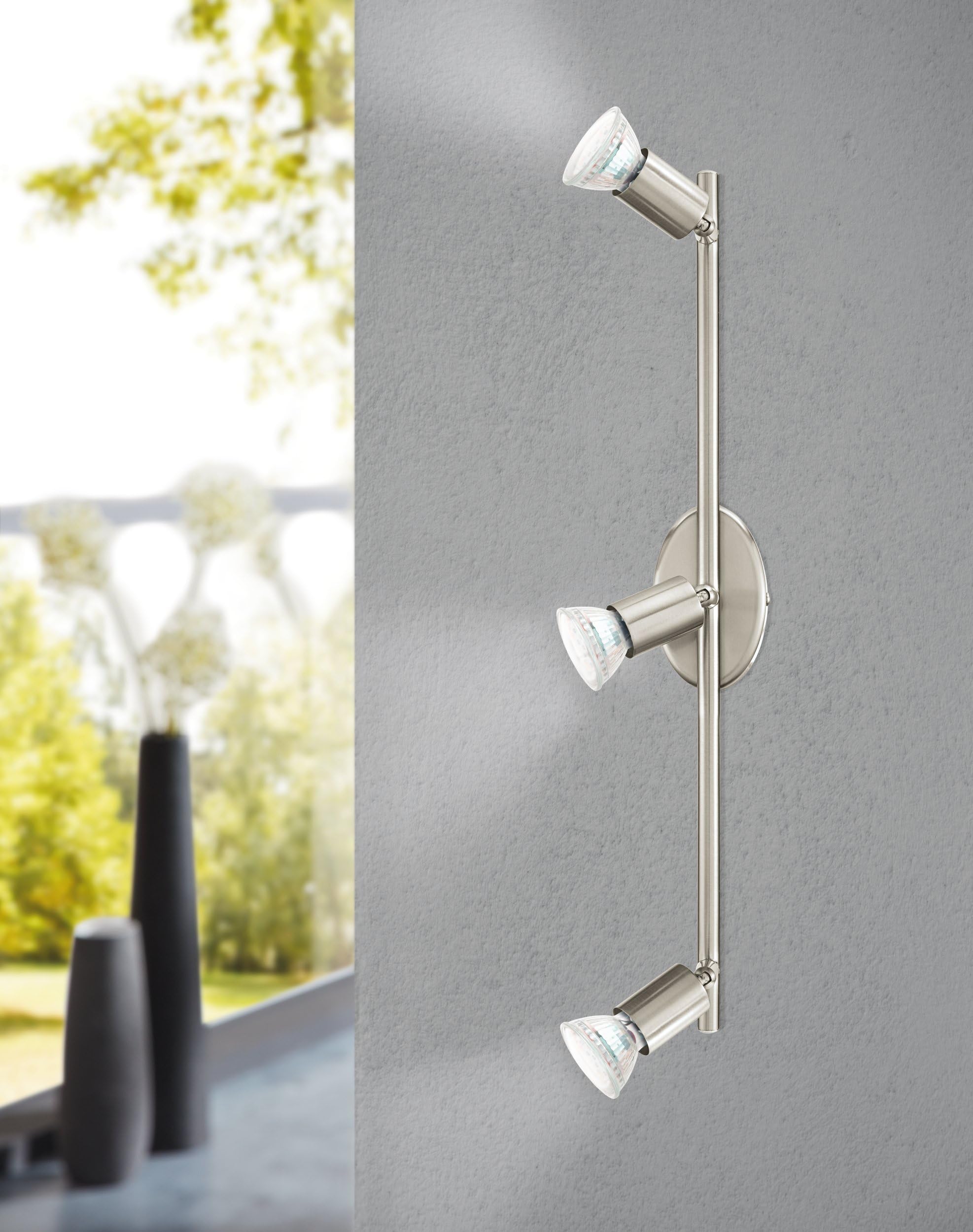 eglo-buzz-led-deckenleuchte-2-flammig-mit-gu10-spots-nickel-matt-warmwei image 3