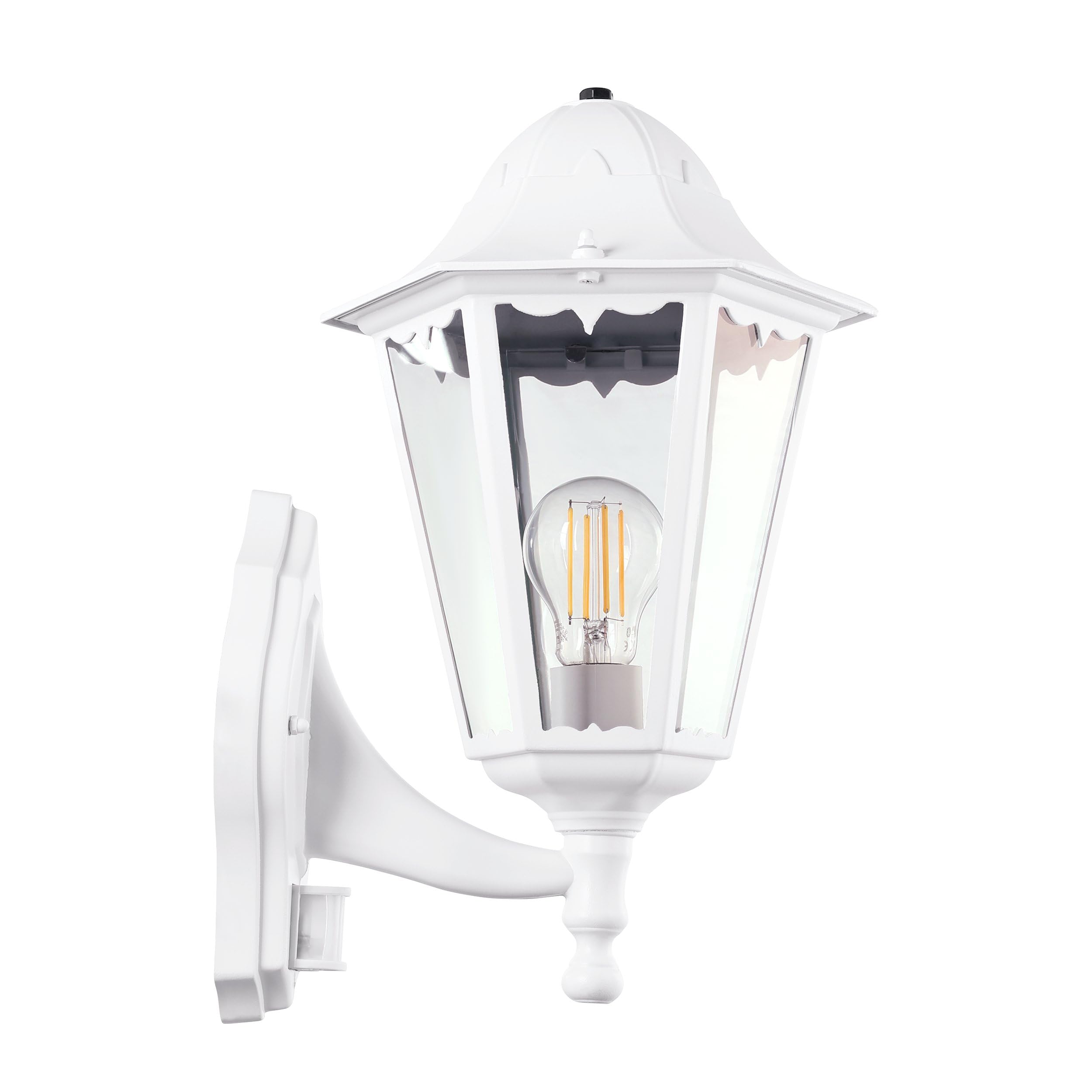 eglo-navedo-1-flammige-au-en-wandlampe-mit-bewegungsmelder-wei-e27-ip44 image 2