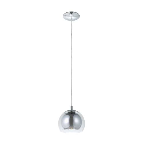 eglo-rocamar-pendelleuchte-1-flammig-h-ngelampe-metall-chrom-glas-klar-e27 image 8