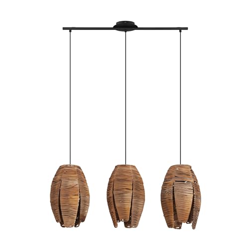 eglo-mongu-1-pendelleuchte-3-flammig-bast-natur-schwarz-e27 image 7