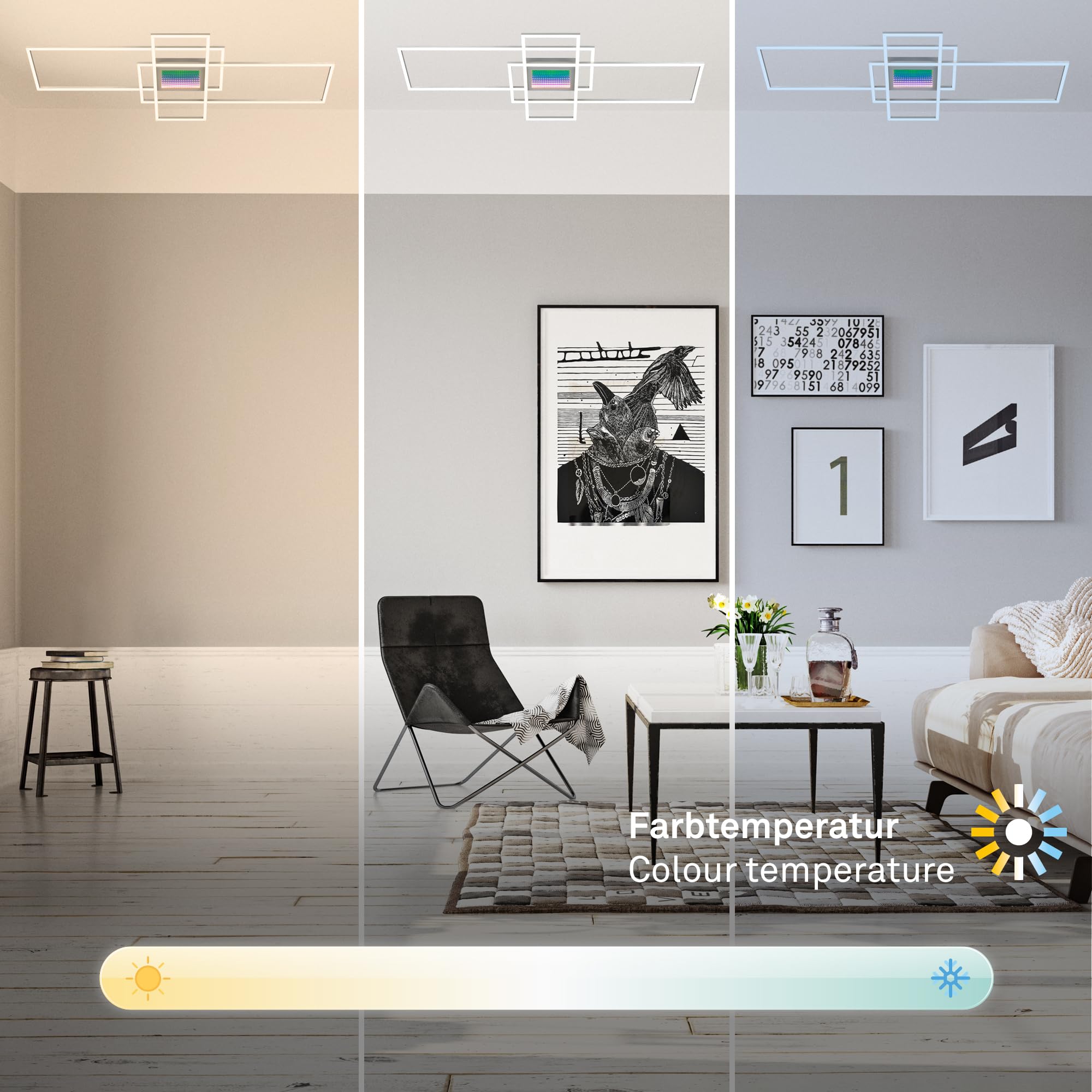 briloner-led-deckenlampe-infinity-spiegel-3d-tunneleffekt-dimmbar-110x42-cm-alu image 6