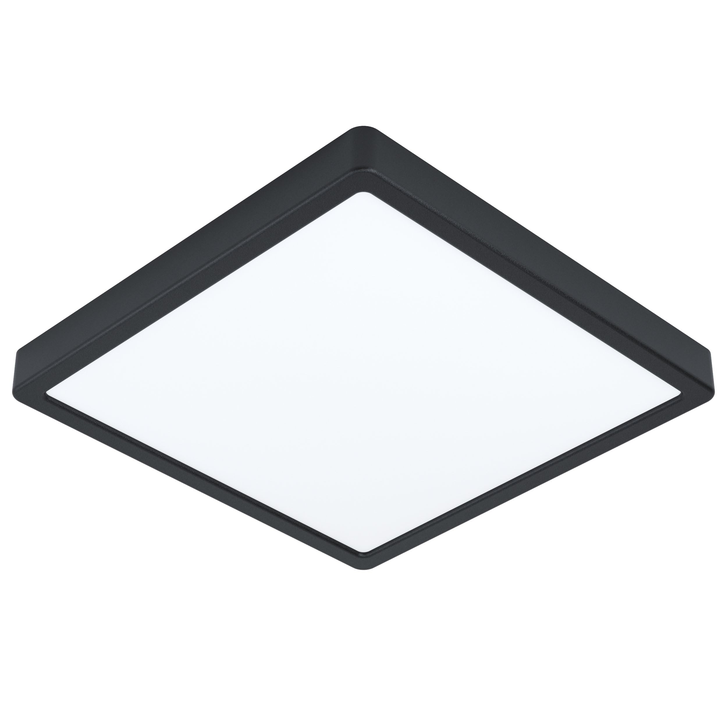 eglo-fueva-5-led-deckenleuchte-rund-28-5-cm-bad-deckenlampe-ip44-in-schwarz-wei image 1