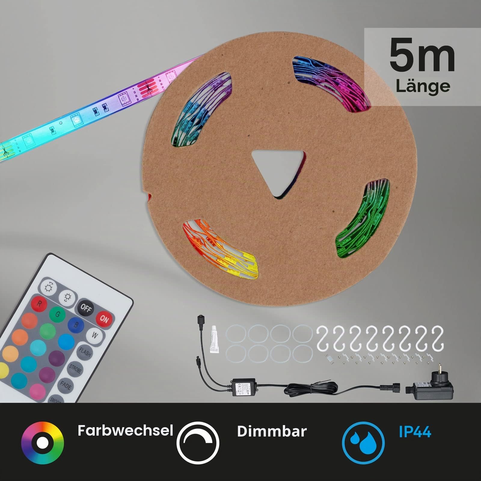 briloner-led-band-5m-au-en-rgb-ip44-dimmbar-mit-fernbedienung image 2