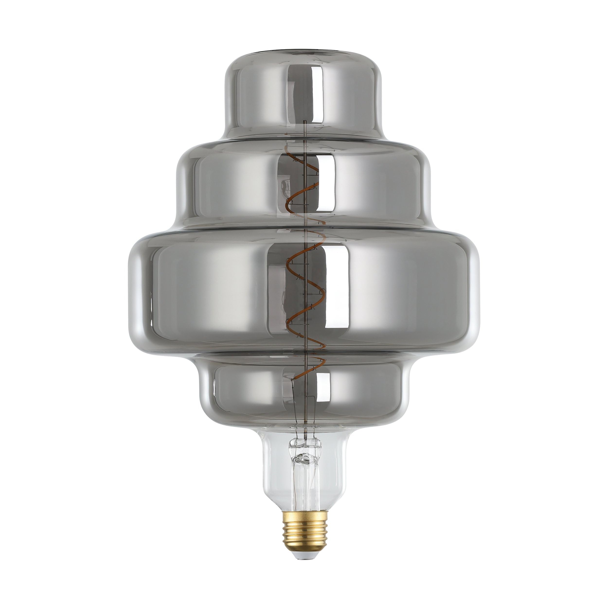 eglo-xxl-e27-spiral-led-retro-gl-hbirne-big-size-rauchglas-4w-2000k image 2