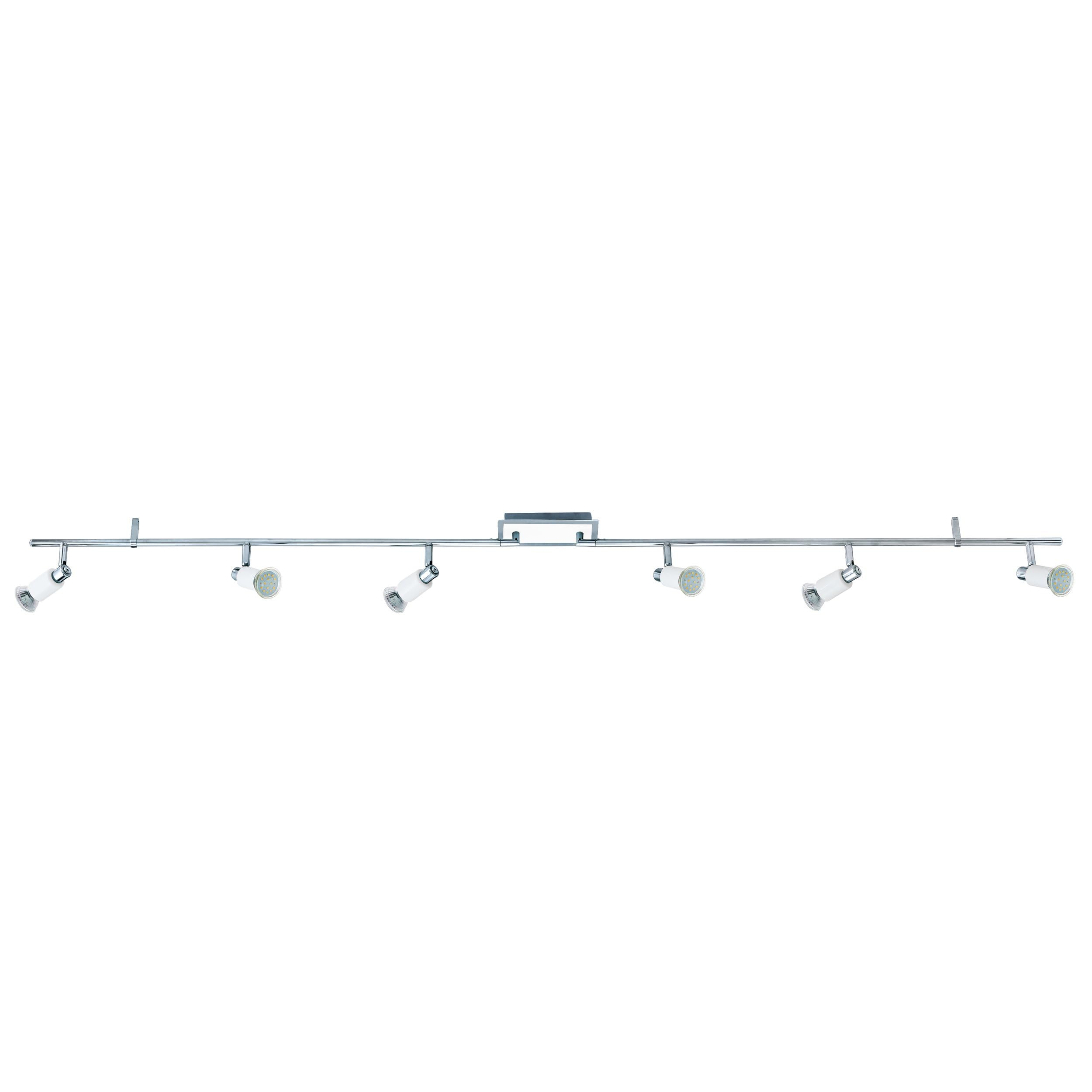 eglo-eridan-led-deckenstrahler-170x7-cm-6x-gu10-stahl-chrom-wei image 1