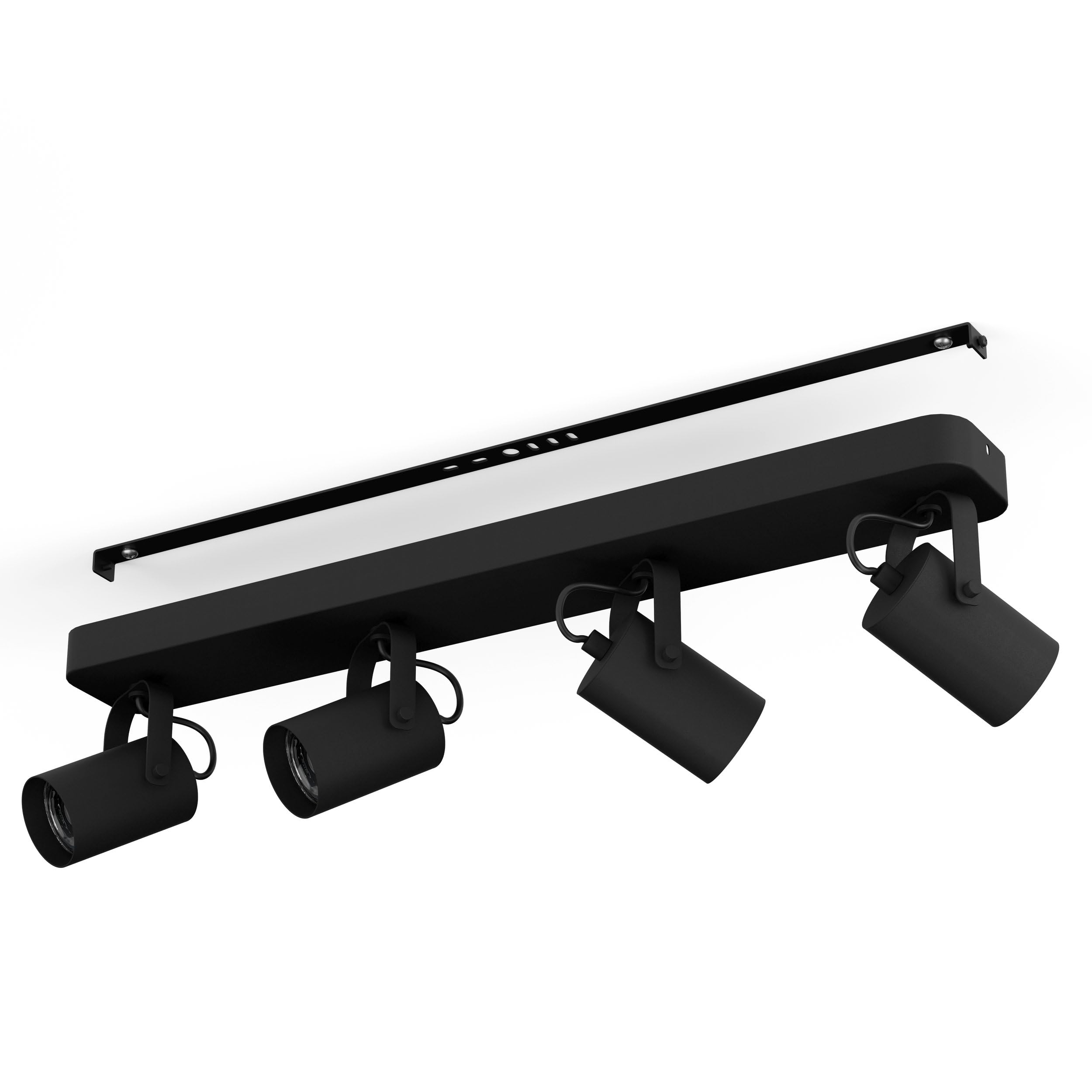 eglo-sorego-led-deckenleuchte-schwarz-4-schwenkbare-spots-gu10-warmwei-inkl image 4