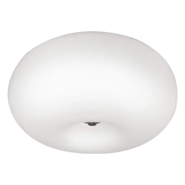 eglo-optica-deckenlampe-2-flammig-stahl-nickel-matt-glas-opal-matt-wei-e27-35-cm image 1