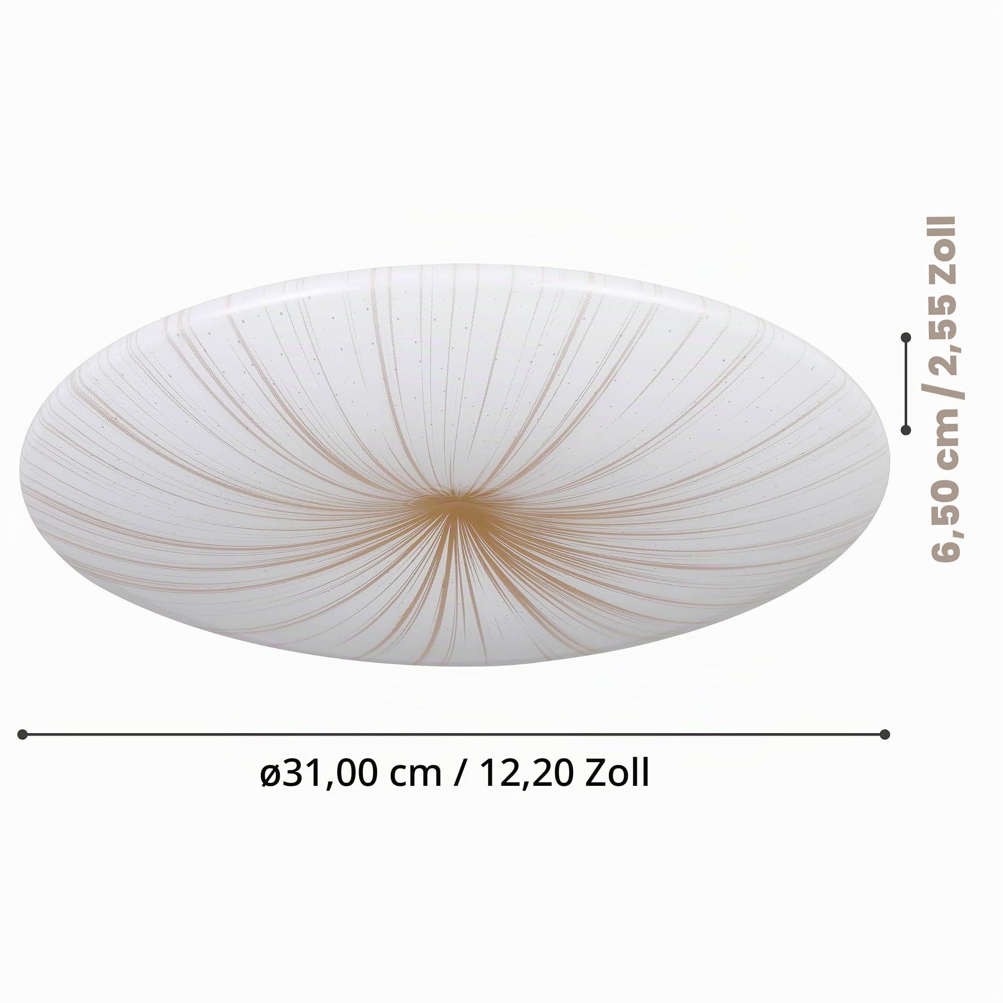 eglo-nieves-1-led-deckenlampe-41-cm-sternenhimmel-wei-gold-warmwei image 3