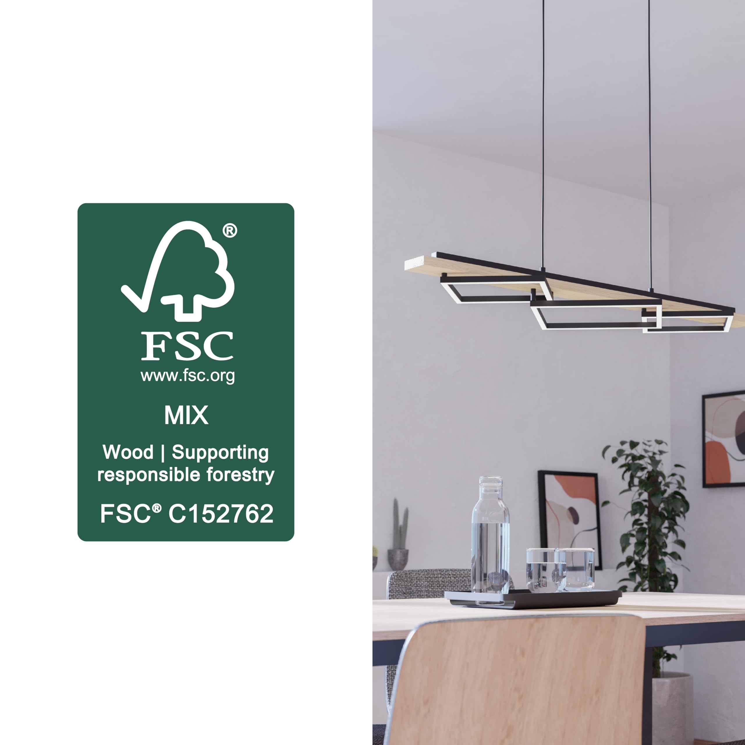 eglo-boyal-led-h-ngelampe-3-flammig-holz-schwarz-warmwei-101cm image 4