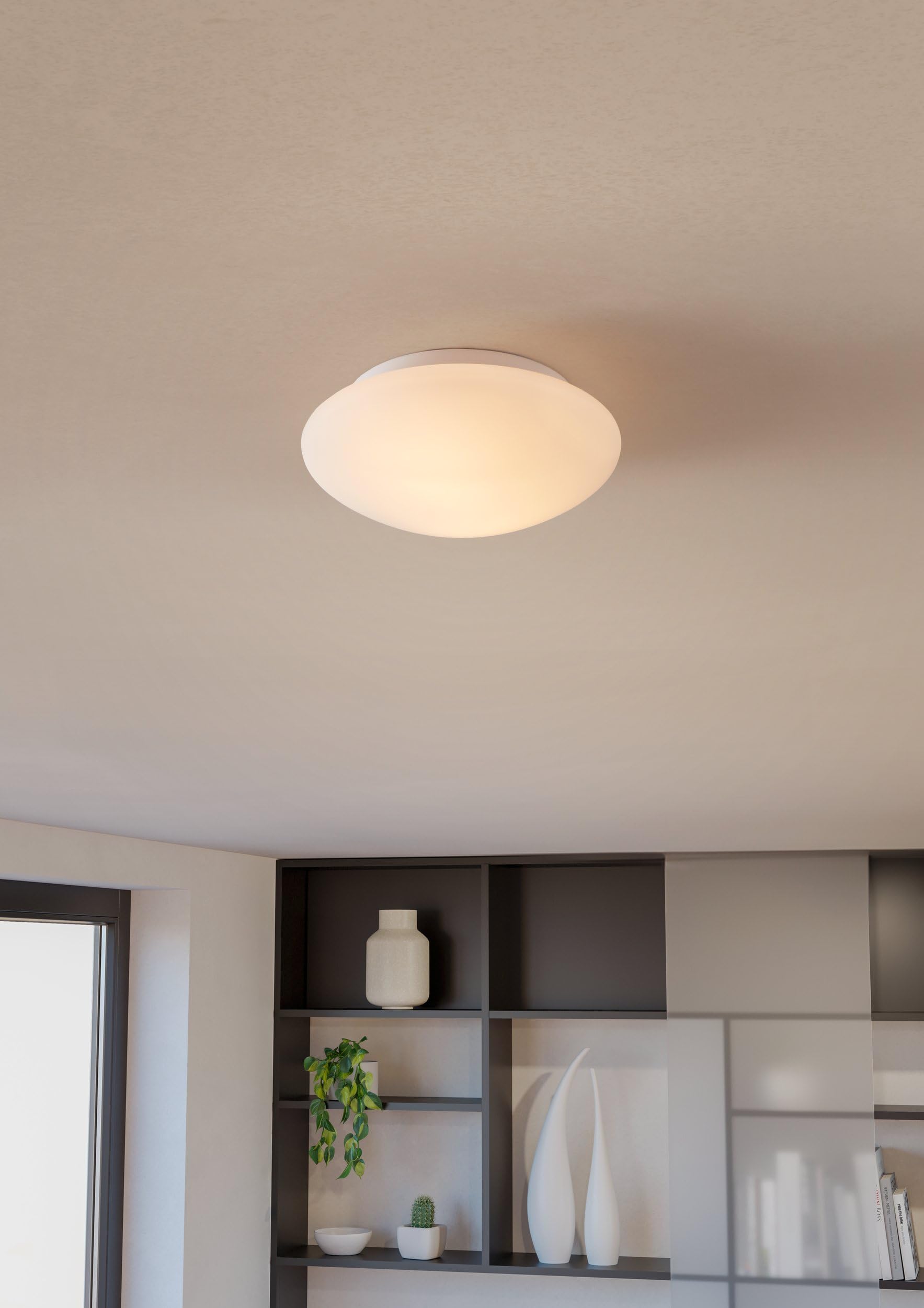 eglo-ella-deckenlampe-35-cm-2-flammig-e27-wei-opal-matt image 3