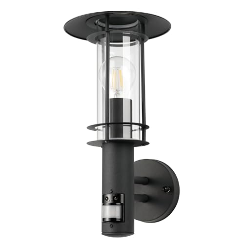 eglo-lisio-1-wandlampe-innen-e27-ip44-schwarz-klar-36-cm image 4