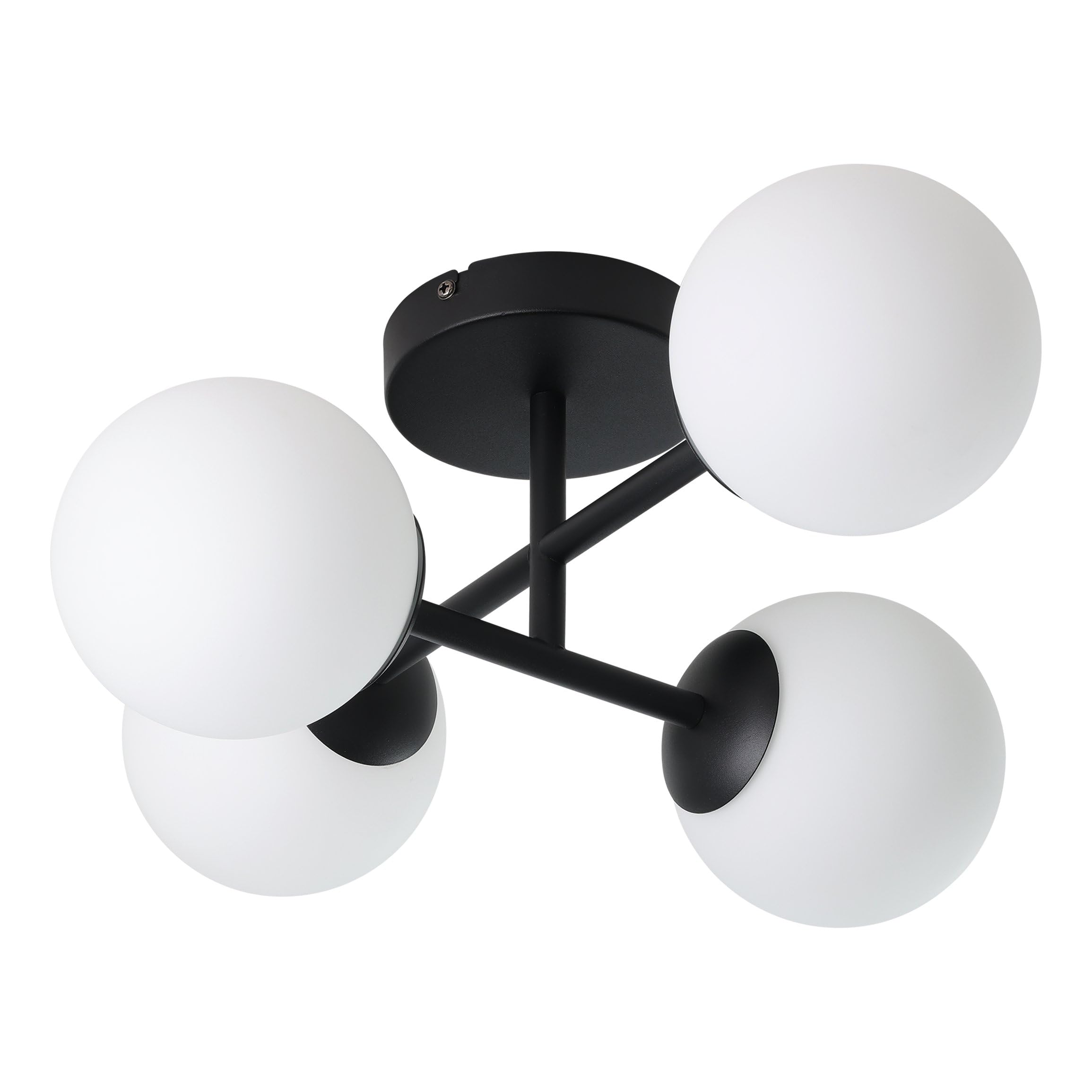 eglo-castrovido-deckenlampe-4x-g9-glaskugeln-schwarz-wei image 1