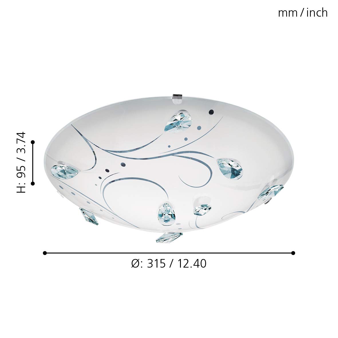eglo-sorrenta-1-led-deckenleuchte-klassisch-wei-mit-kristallen-31-5-cm image 4