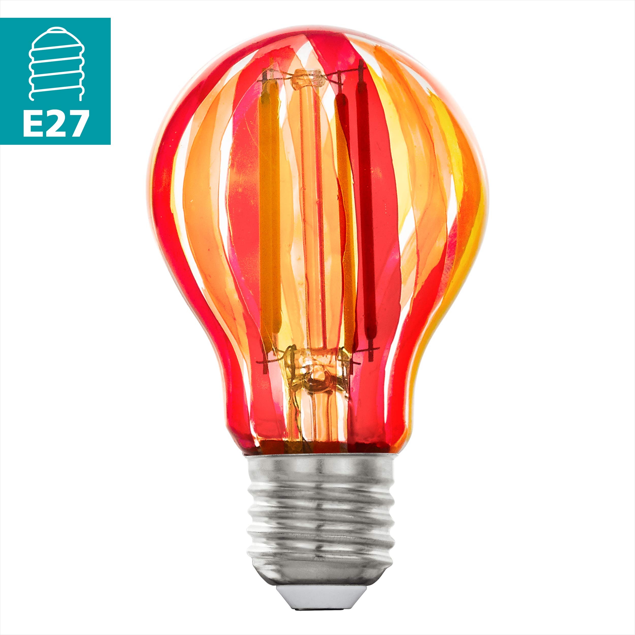 eglo-a60-e27-led-vintage-lampe-6-5w-bemaltes-glas-rot-orange-warmwei image 2