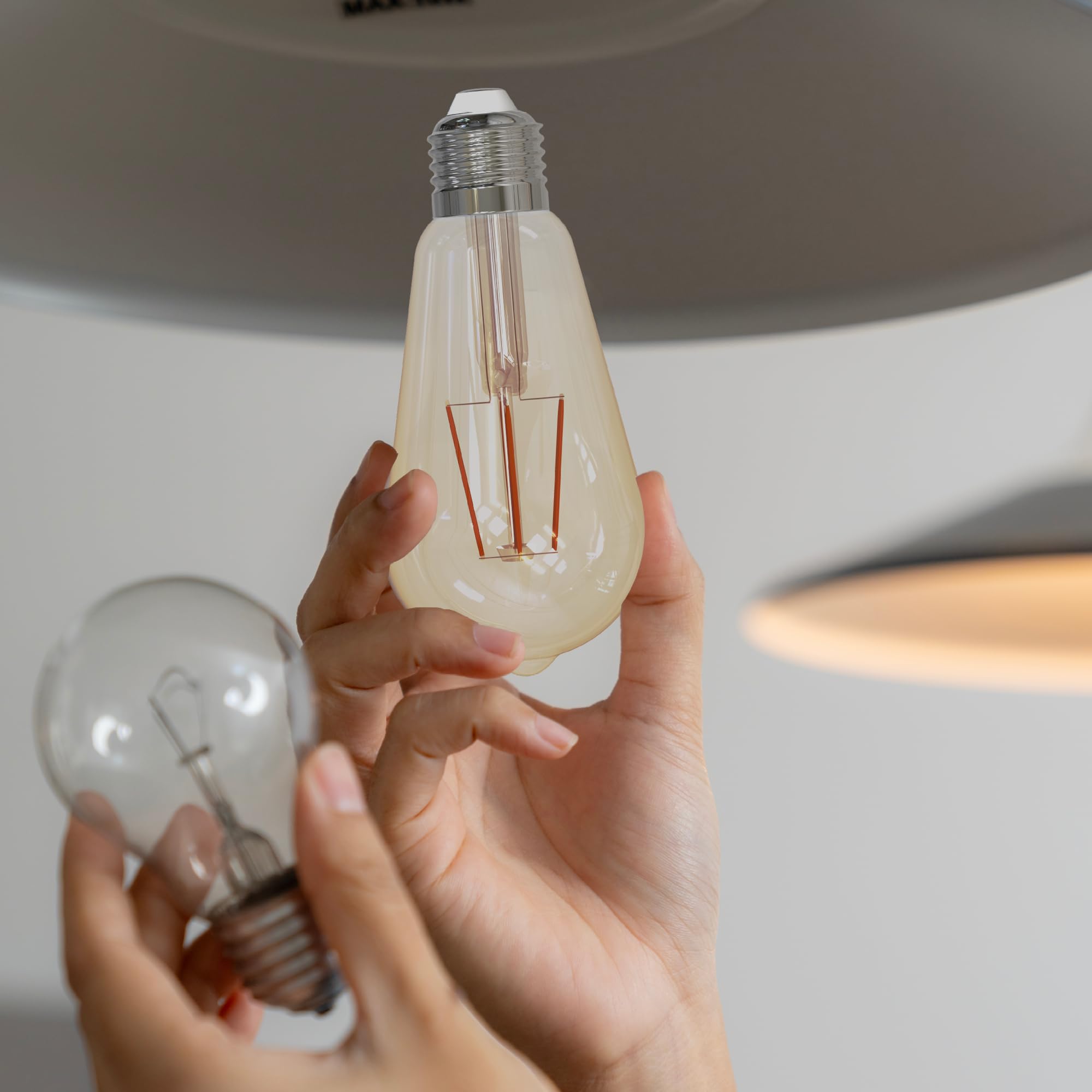 eglo-e27-filament-led-3er-set-st64-edison-vintage-amber-4w-40w-2200k image 3
