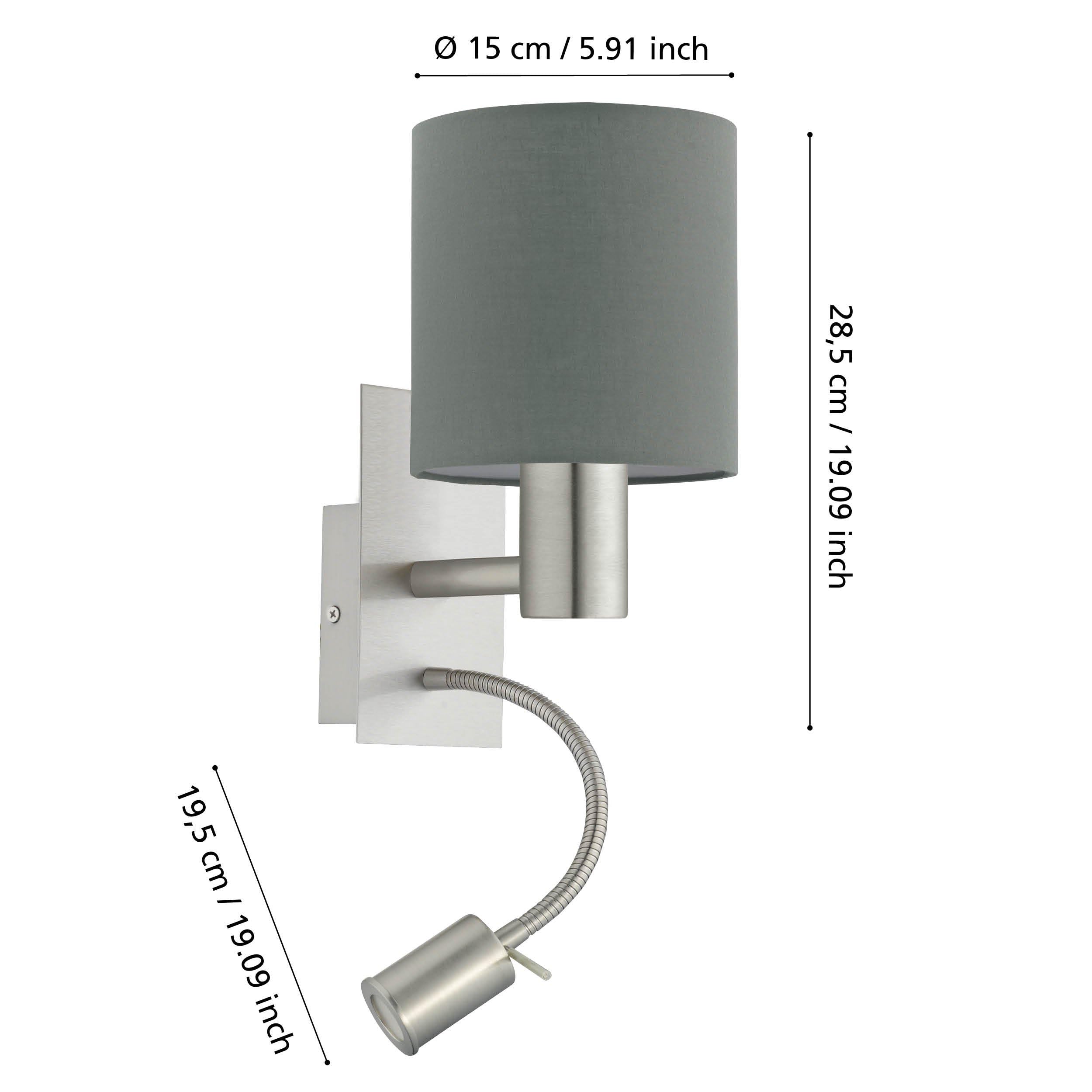 eglo-pasteri-wandlampe-2-flammig-textil-wandleuchte-grau-nickel-matt-mit-led-les image 8