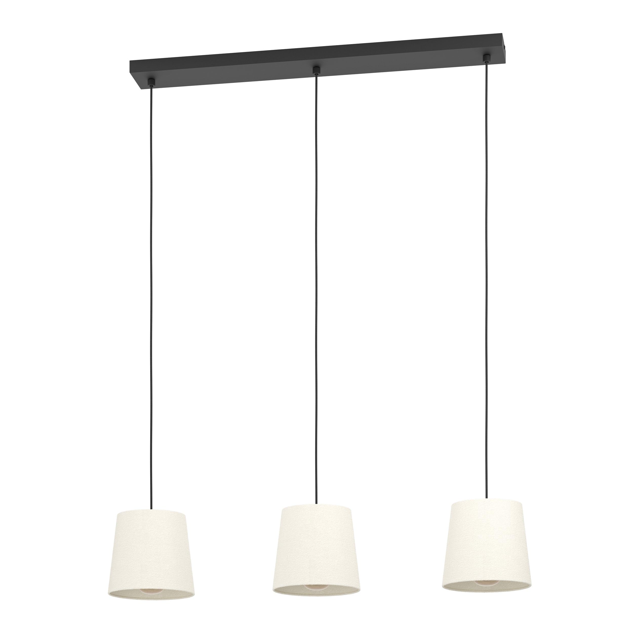eglo-febres-h-ngelampe-3-flammig-boucl-wei-schwarz-e27-88-cm image 1