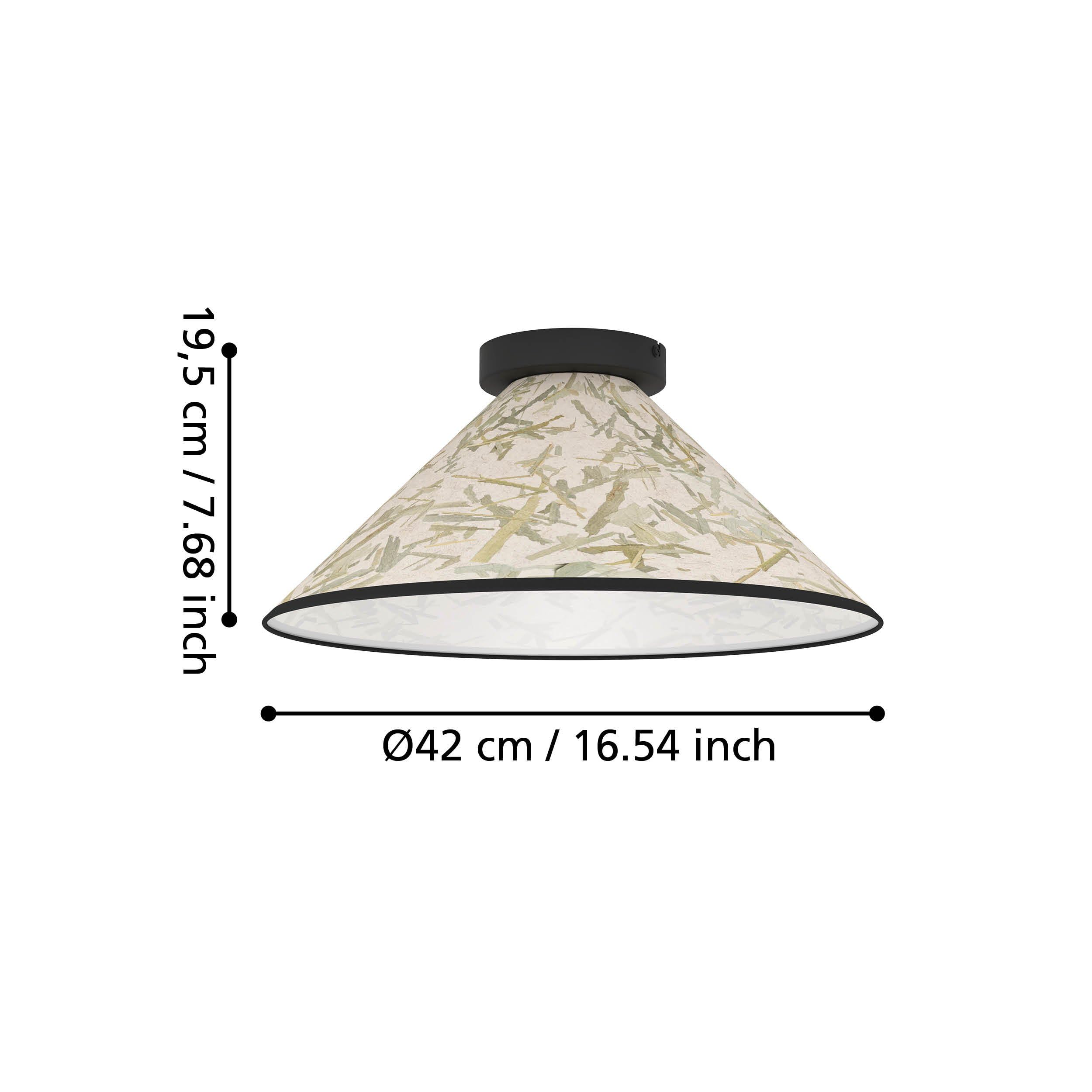 eglo-oxpark-deckenlampe-japandi-textil-mit-bambusbl-ttern-e27-42-cm image 3