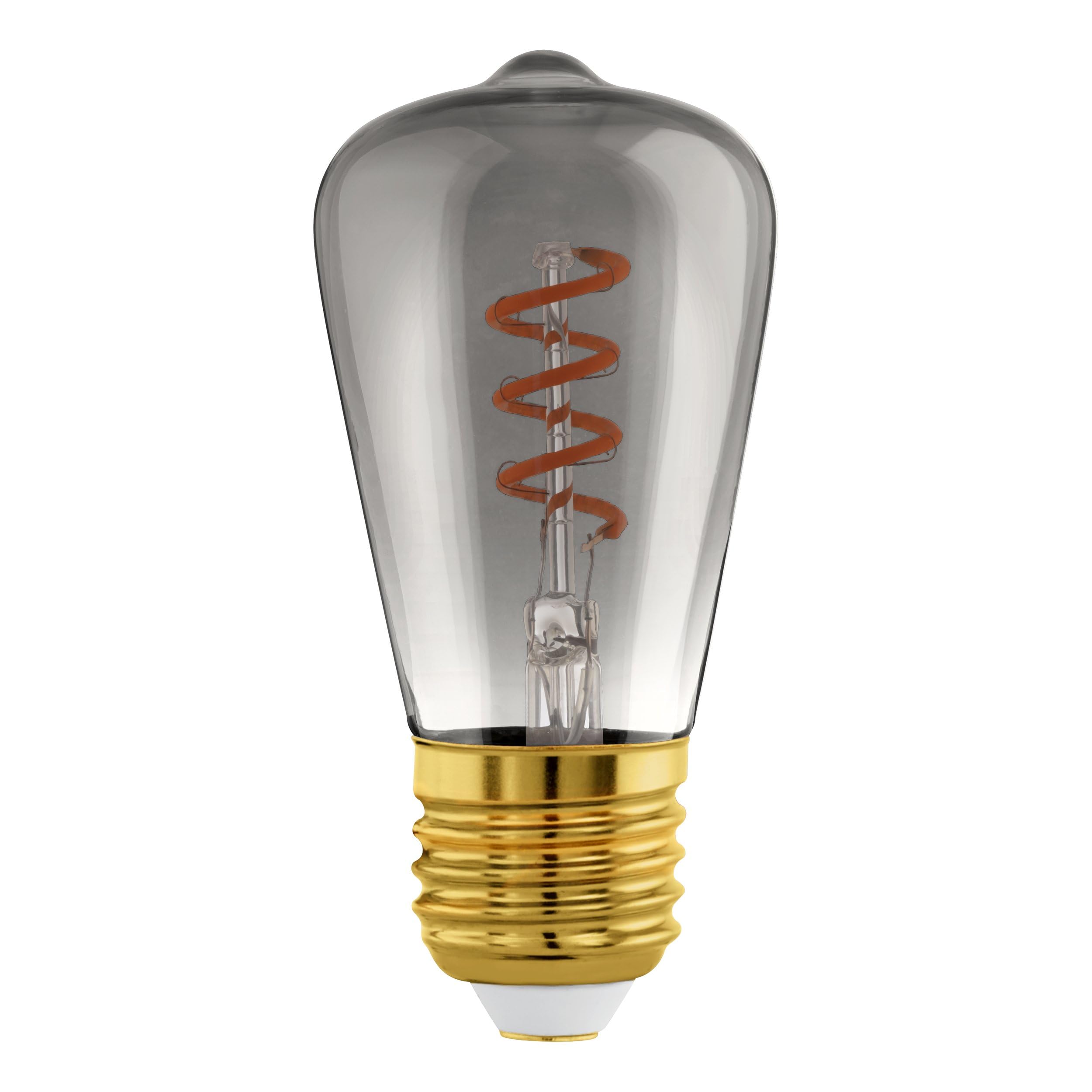eglo-e27-spiral-led-vintage-gl-hbirne-st48-schwarz-transparent-4w-dimmbar image 1