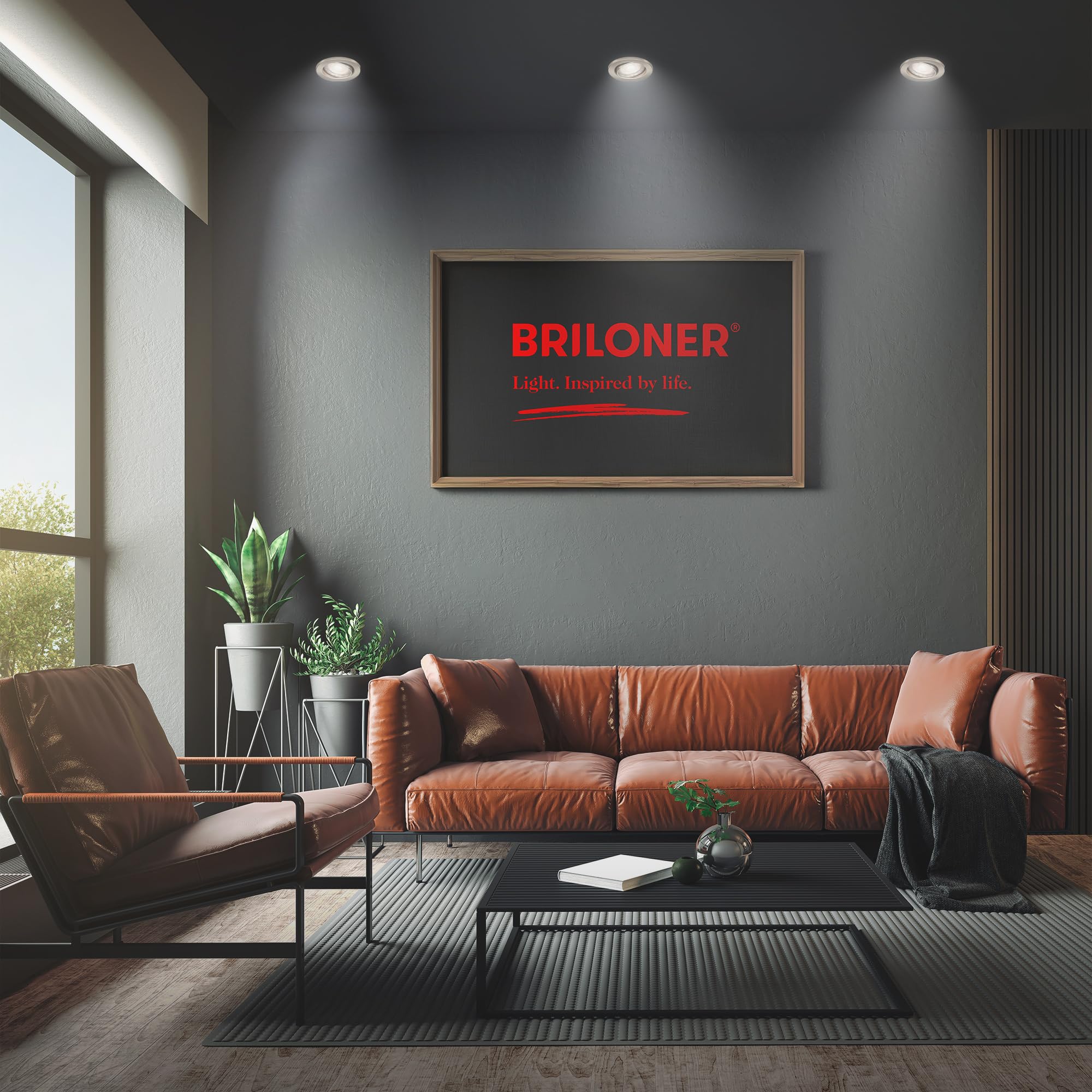 briloner-einbaustrahler-rahmen-3er-set-gu10-schwenkbar-matt-nickel-86x65mm image 2