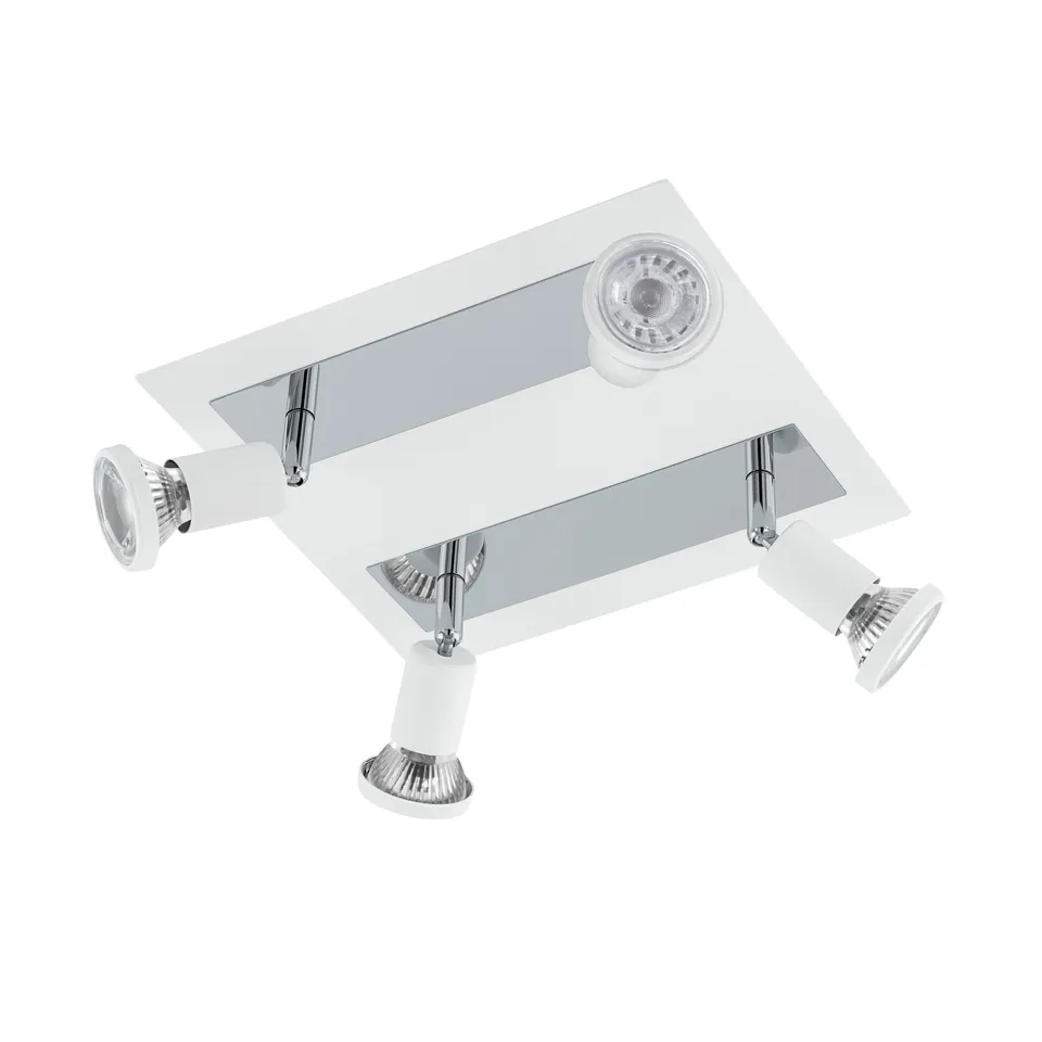 eglo-sarria-led-deckenleuchte-4-flammig-deckenspot-aus-metall-in-wei-chrom-mit-g image 1