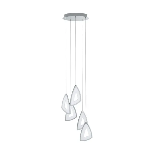 eglo-amonde-5-flammige-led-pendelleuchte-dimmbar-chrom-wei image 1