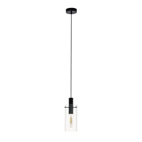 eglo-montefino-pendelleuchte-1-flammig-h-ngelampe-schwarz-mit-klarglas-e27 image 7
