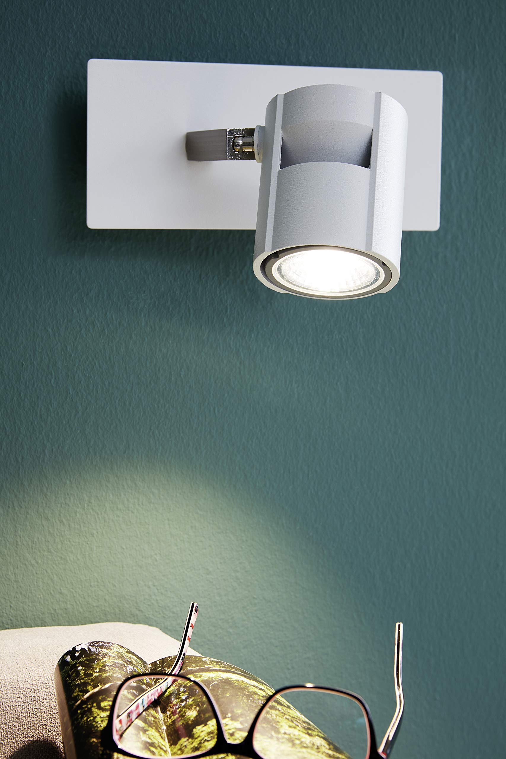 eglo-vergiano-led-wandlampe-wei-nickel-matt-schwenkbar-gu10-warmwei image 3