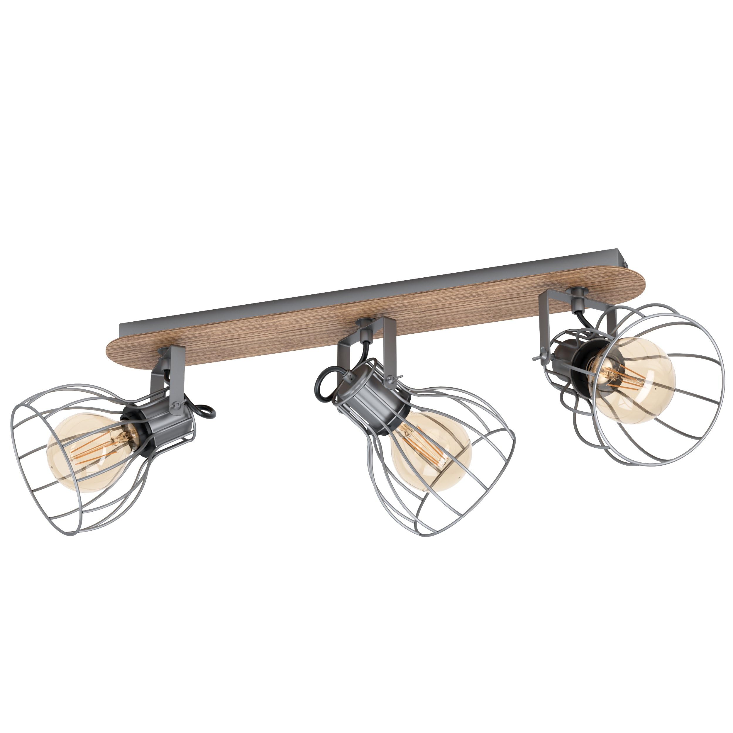 eglo-sambatello-deckenlampe-2-flammig-vintage-stahl-braun-e27 image 8