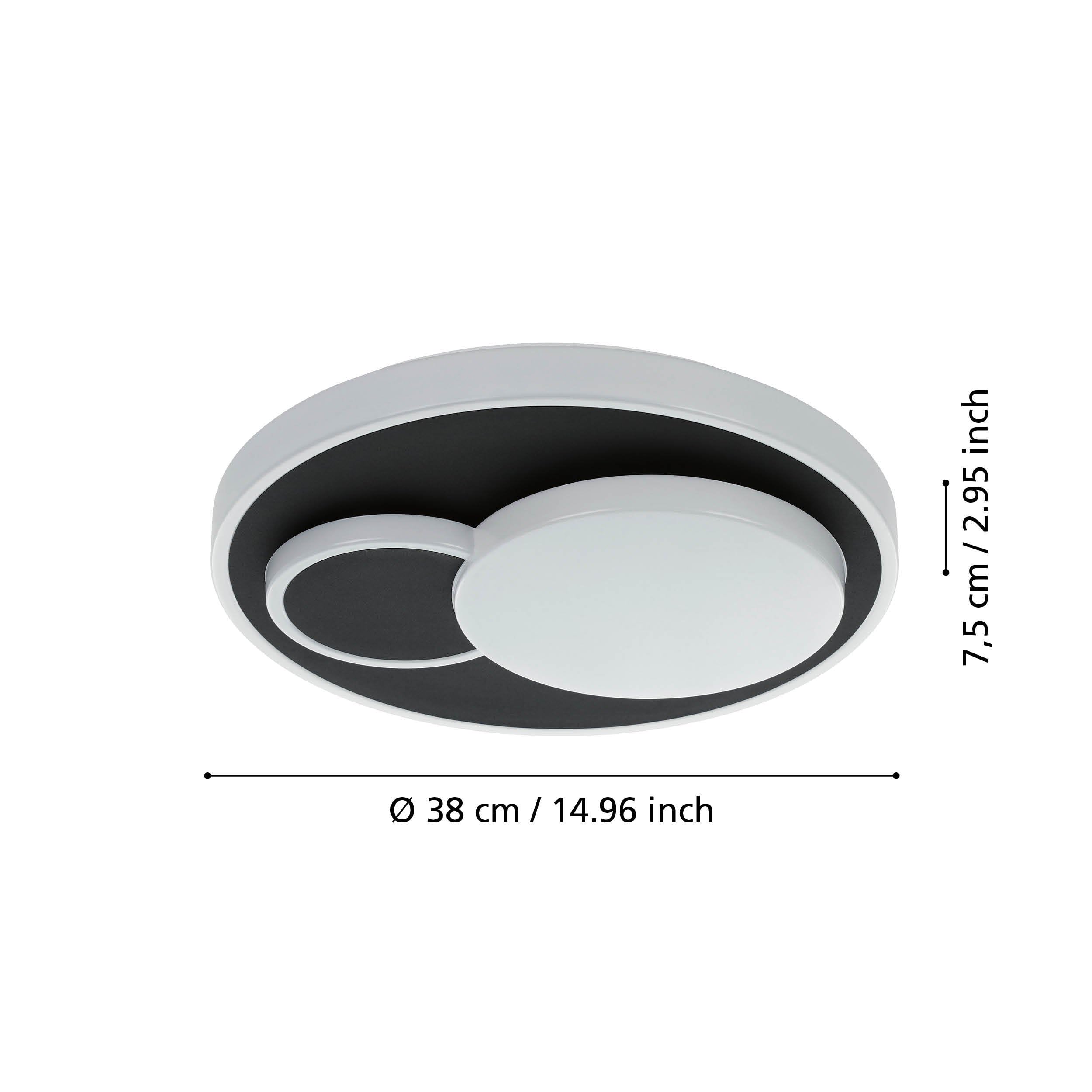 eglo-lepreso-led-deckenleuchte-rund-38-5-cm-schwarz-wei-2300-lm image 3
