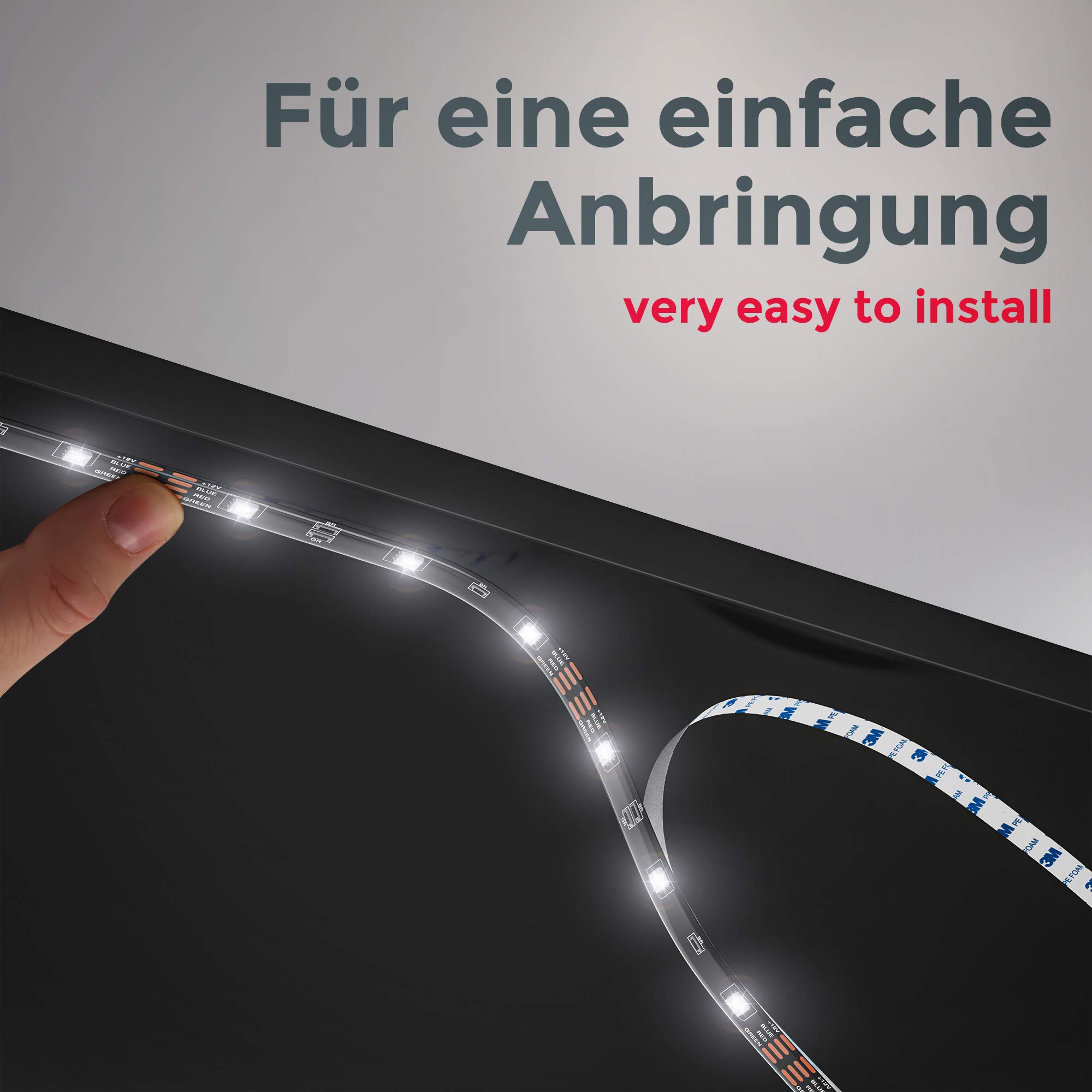 b-k-licht-smart-usb-led-strip-2m-rgb-dimmbar-wifi-app-sprache-schwarz image 6