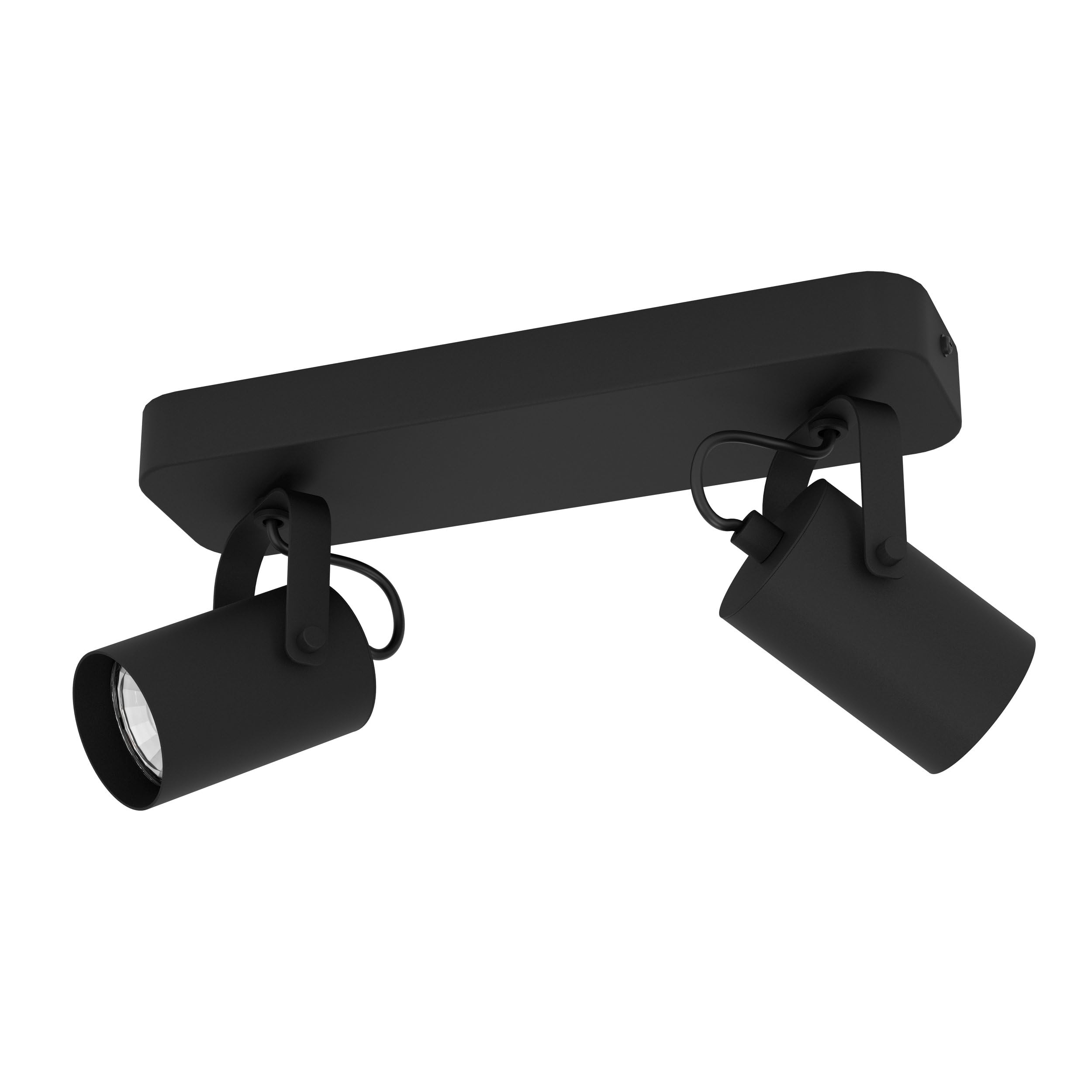 eglo-sorego-led-deckenlampe-2-flammig-schwarz-schwenkbar-mit-gu10-warmwei image 1