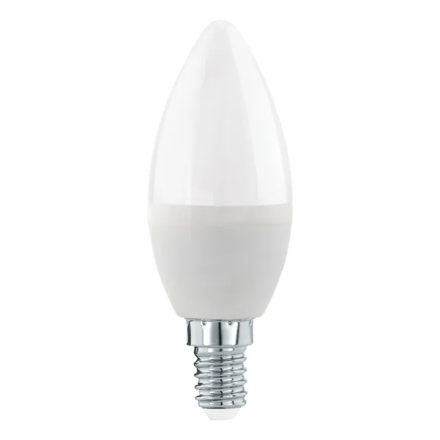 eglo-e14-led-kerzenlampe-dimmbar-5w-60w-ersatz-806-lm-warmwei-3000k-opalwei-c37 image 1