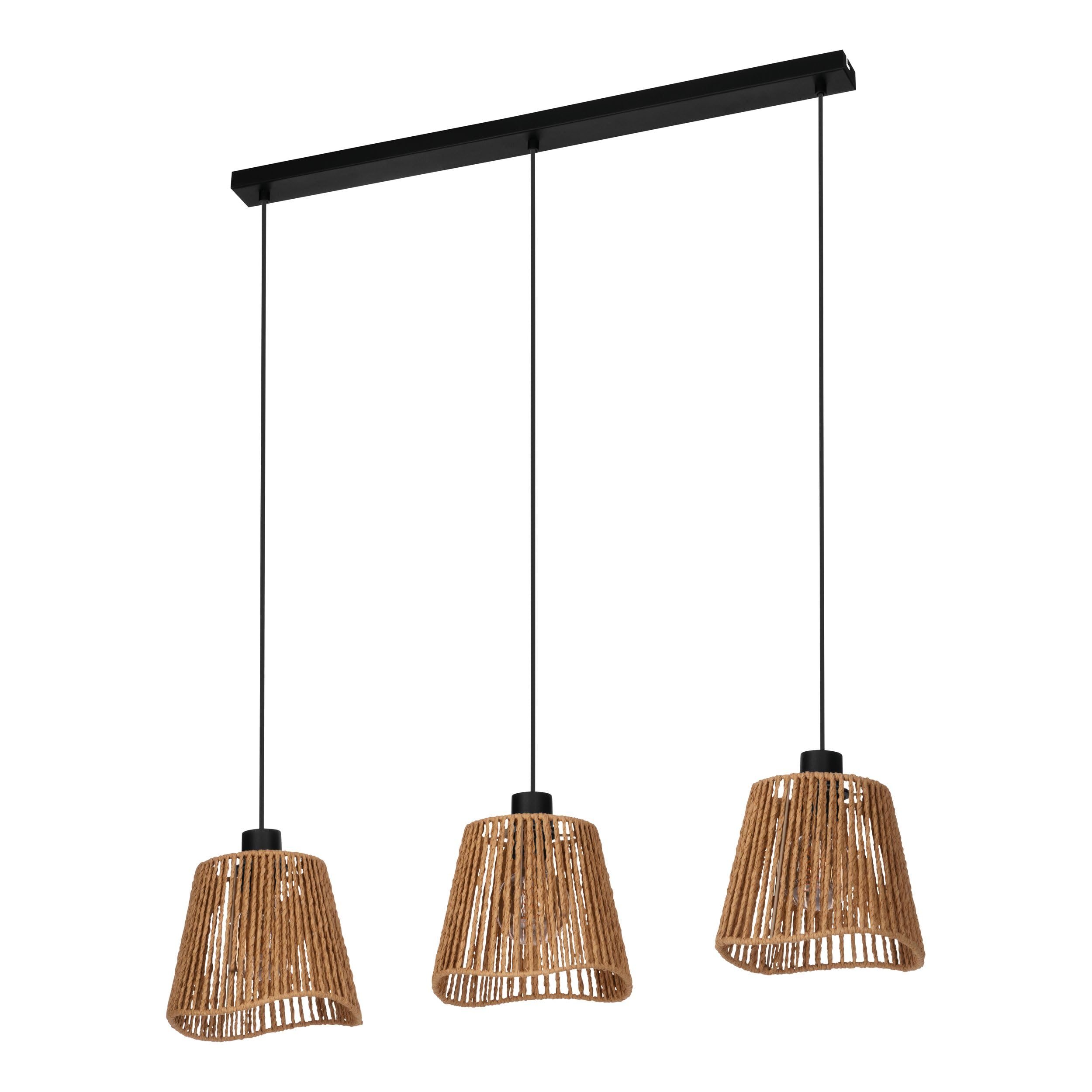 eglo-lavister-deckenlampe-japan-stil-39-cm-schwarz-mit-papier-natur-e27 image 6