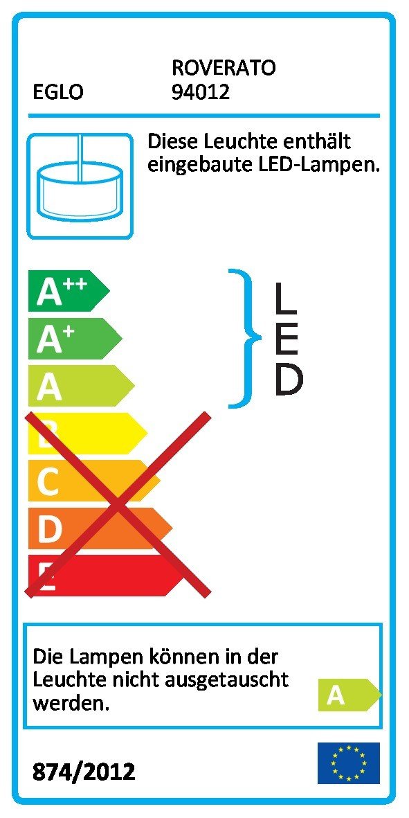 eglo-deckenleuchte-36w-wei-42-x-11-cm-inkl-leuchtmittel image 2